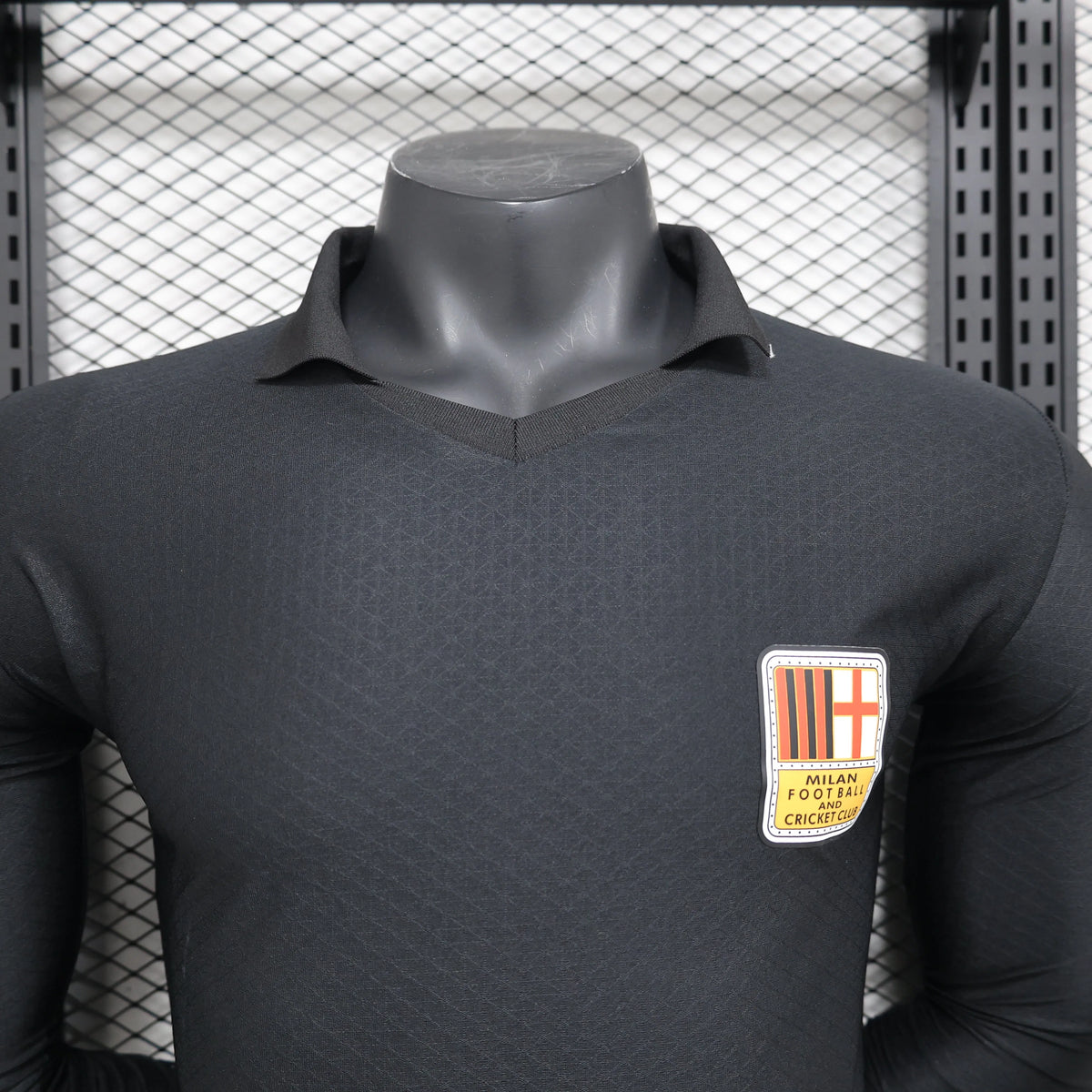 Maillot football Milan AC 125 ans years Noir Vintage Retro manches longues * Player Version 2024/25
