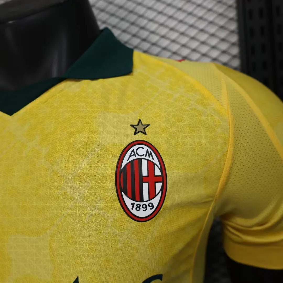 Maillot football Milan AC Player Version Jaune 2025/26