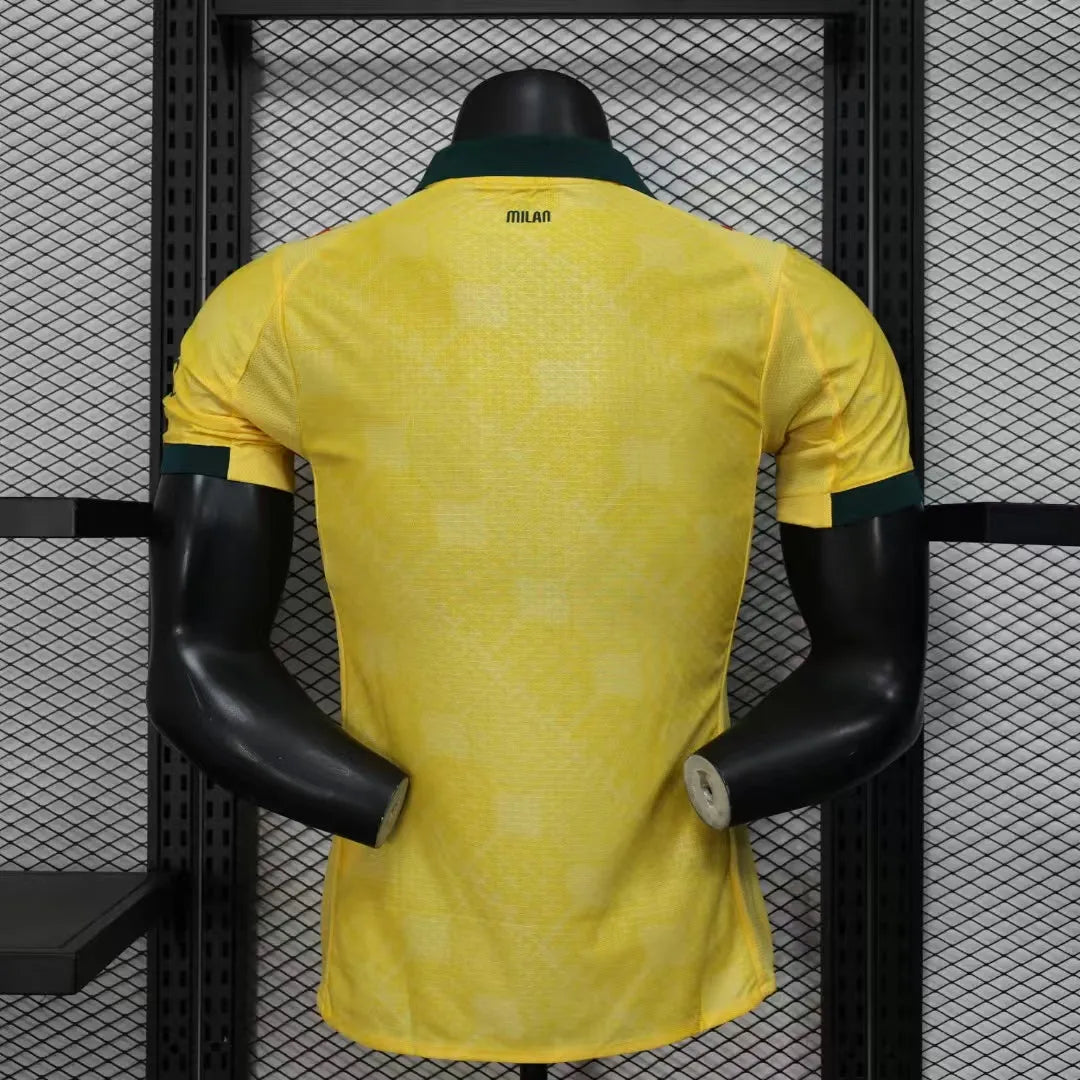 Maillot football Milan AC Player Version Jaune 2025/26
