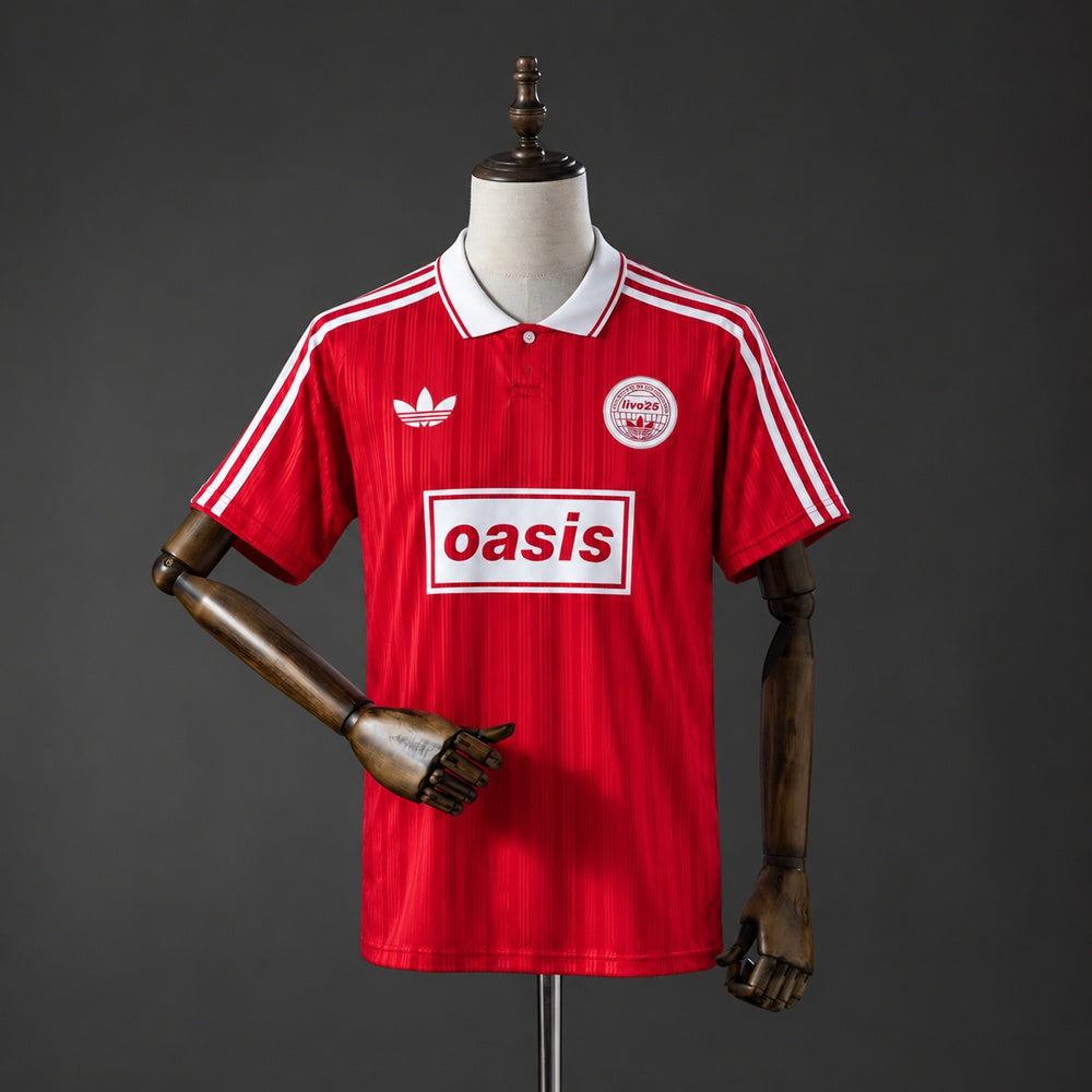 Maillot football Oasis Live '25 Originals Rouge 3-Stripes