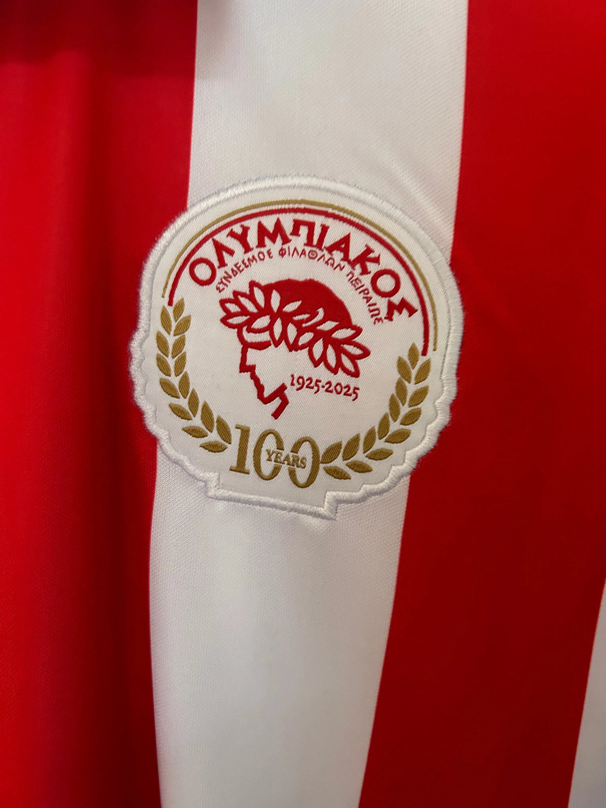 Maillot football Okympiakos 100e anniversaire 2025/26