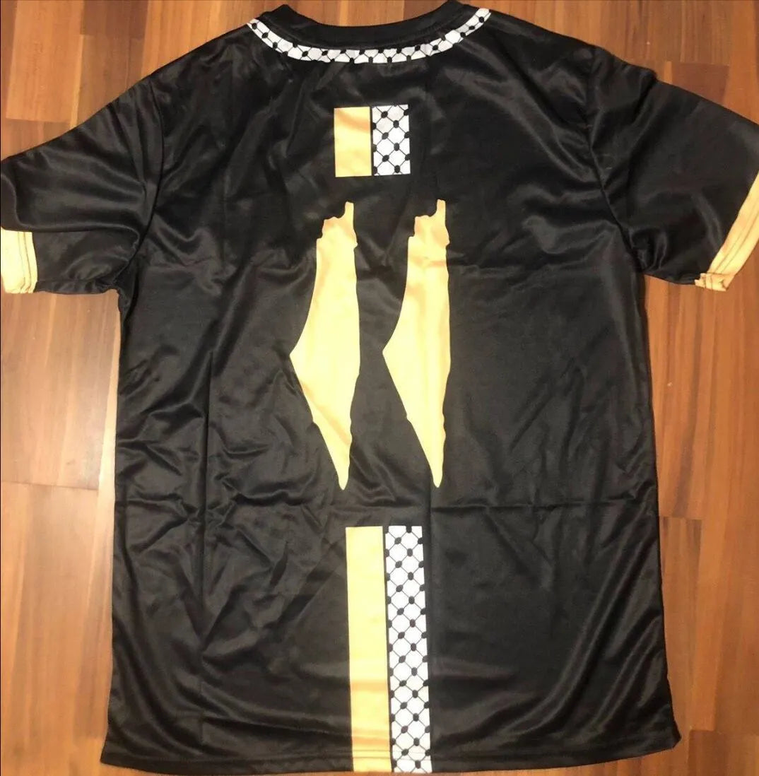 Maillot de football Palestine / Palestine FC Palestino Falistīn فلسطين Noir 2024/25