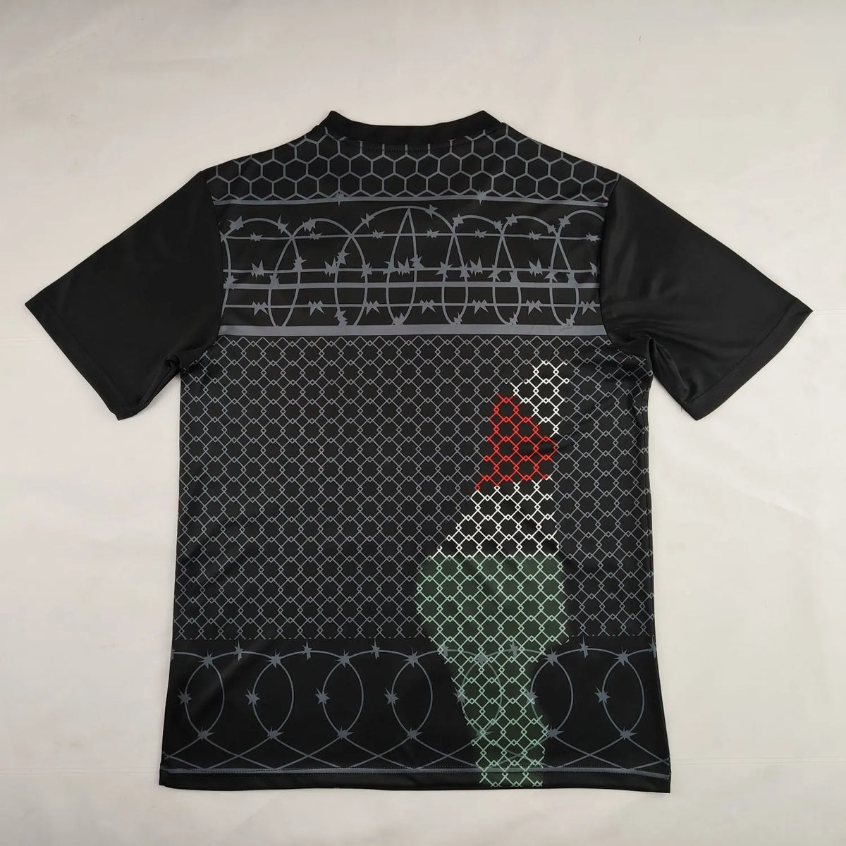 Maillot de football Palestine / Palestina FC Palestino Falistīn Noir Black فلسطين 2024/25