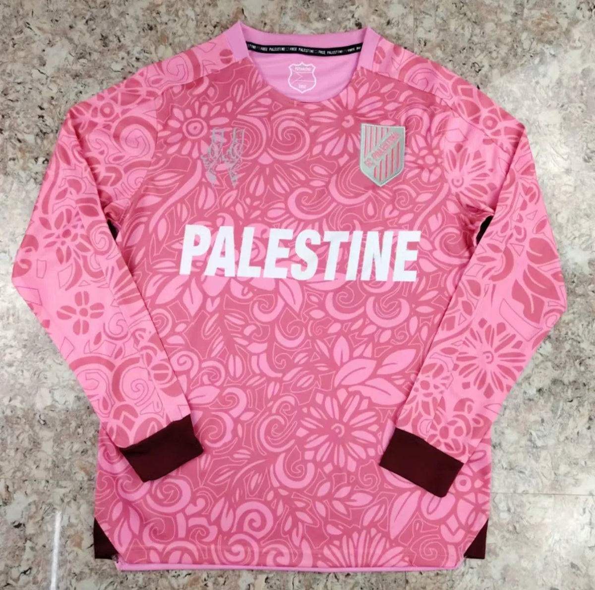 Maillot de football Palestine / Palestina FC Palestino Falistīn Rose Pink فلسطين 2024/25