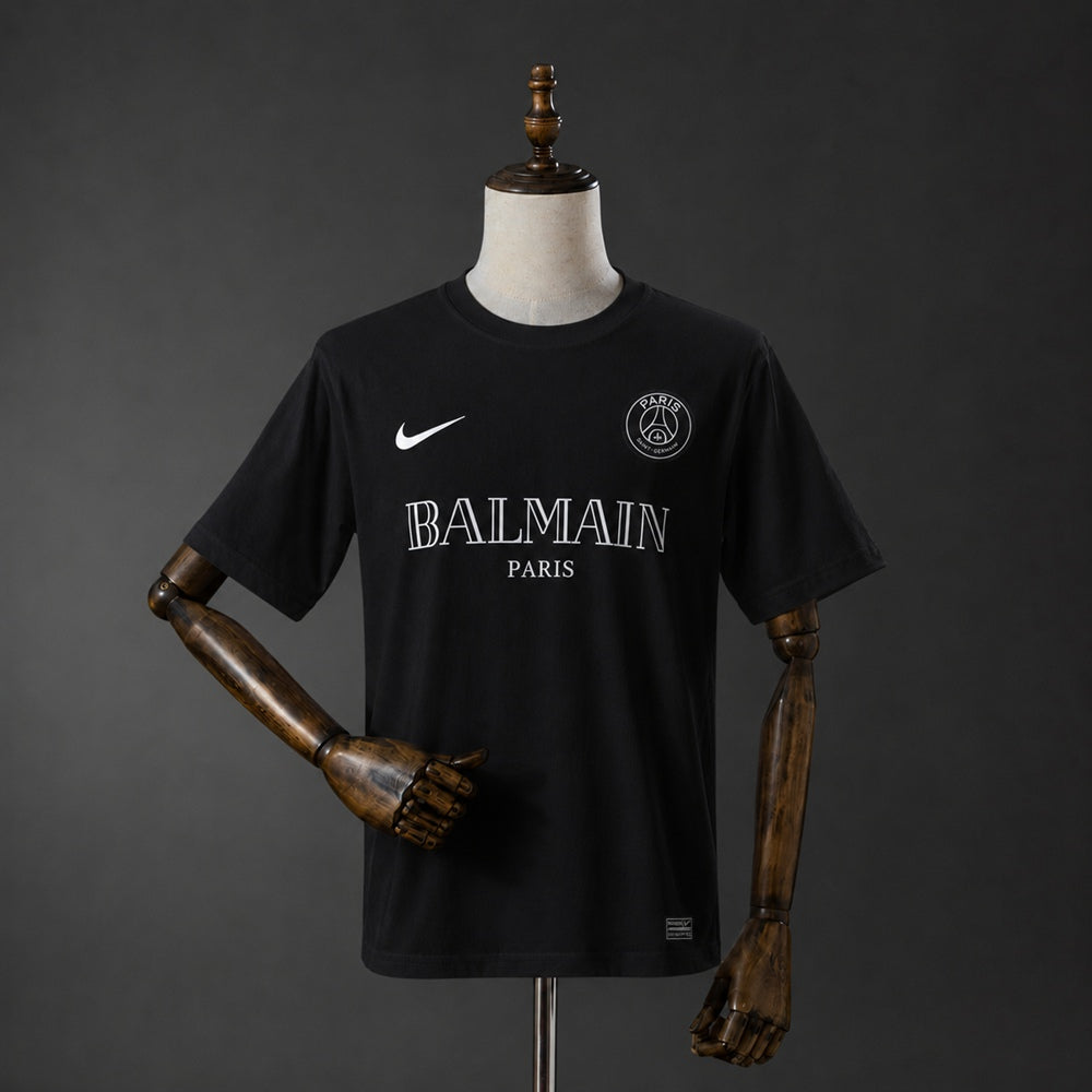 Maillot football PSG X BALMAIN entraînement rétro 2021