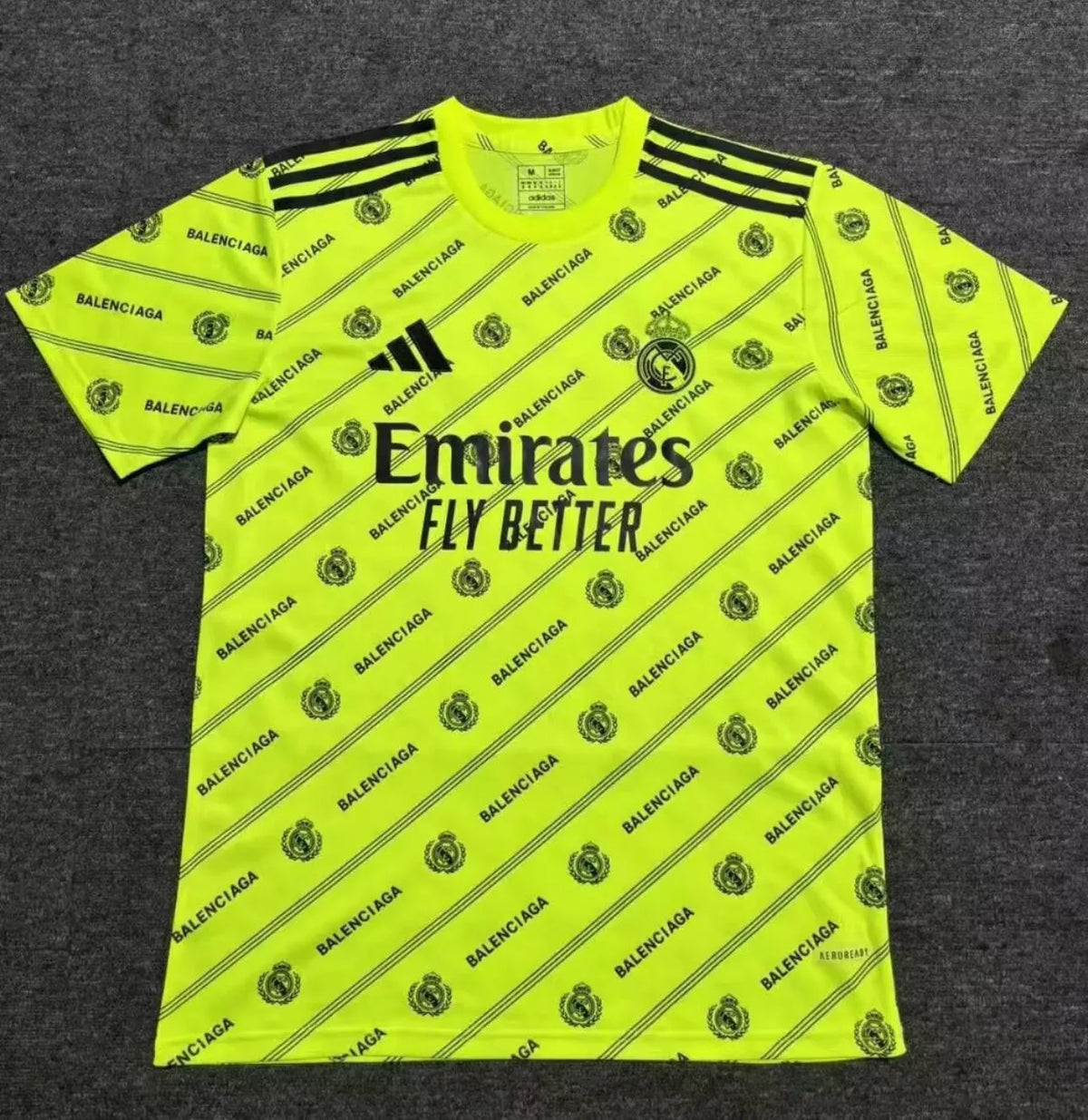 Maillot football Real Madrid Balenciaga jaune 2025/26