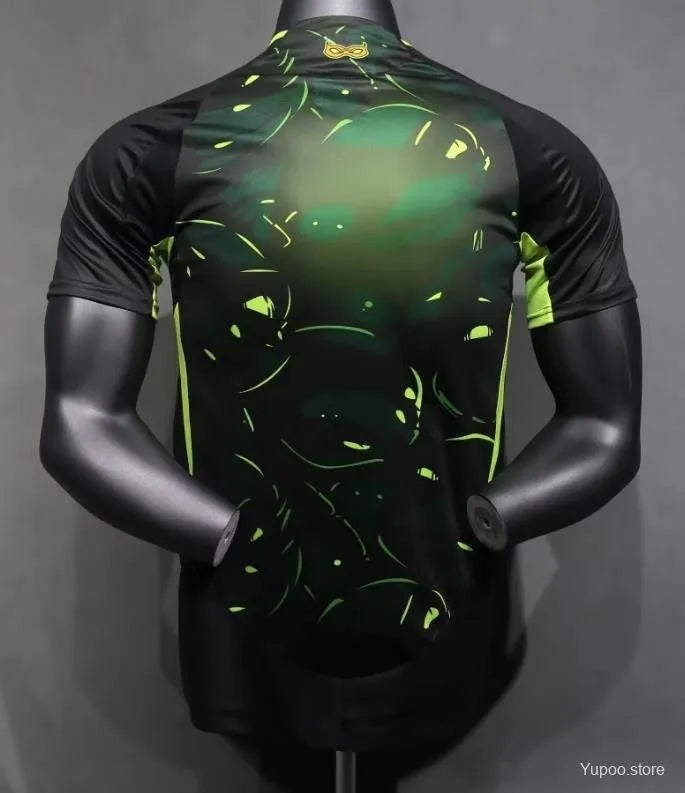 Maillot football Real Madrid Black Green Pré-match Player Version 2024/25