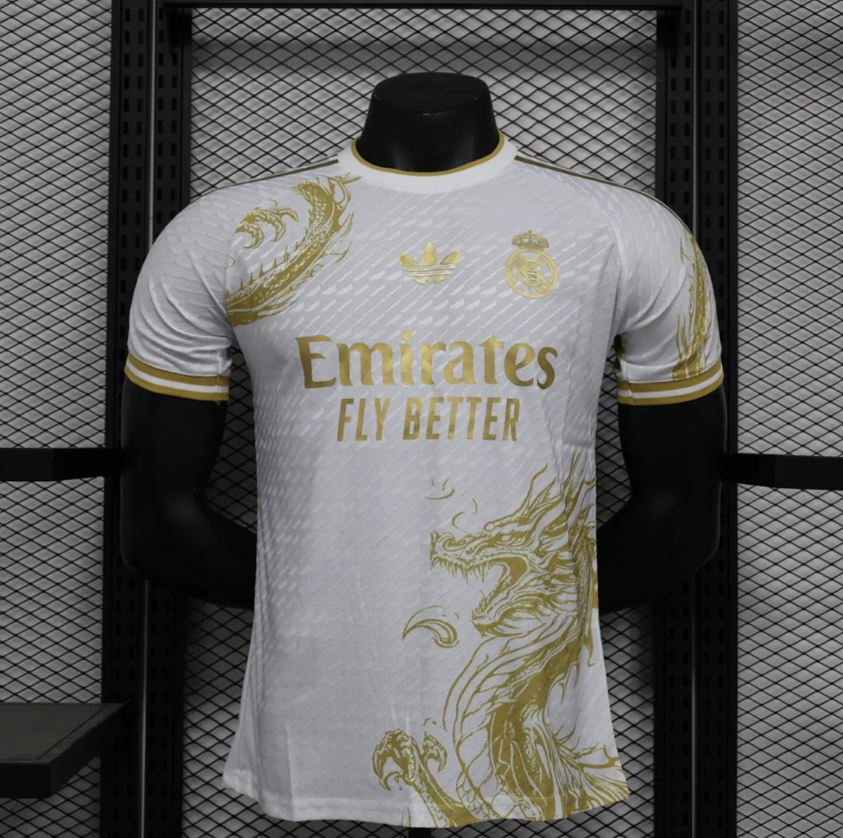Maillot football Real Madrid Gold Dragon Player Version 2024/25