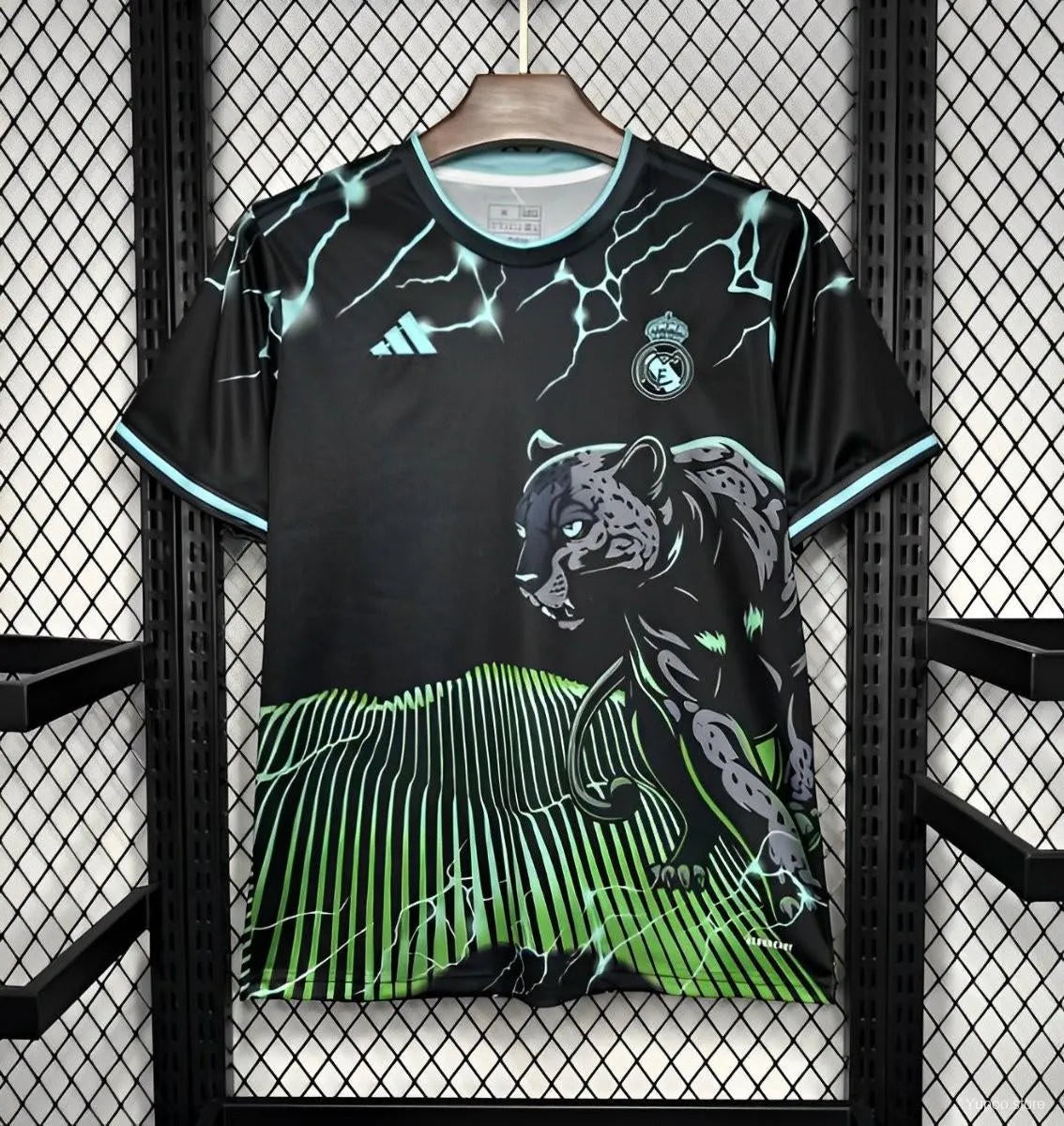 Maillot football Real Madrid Green Panther Panthère 2024/25