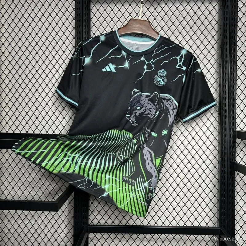 Maillot football Real Madrid Green Panther Panthère 2024/25