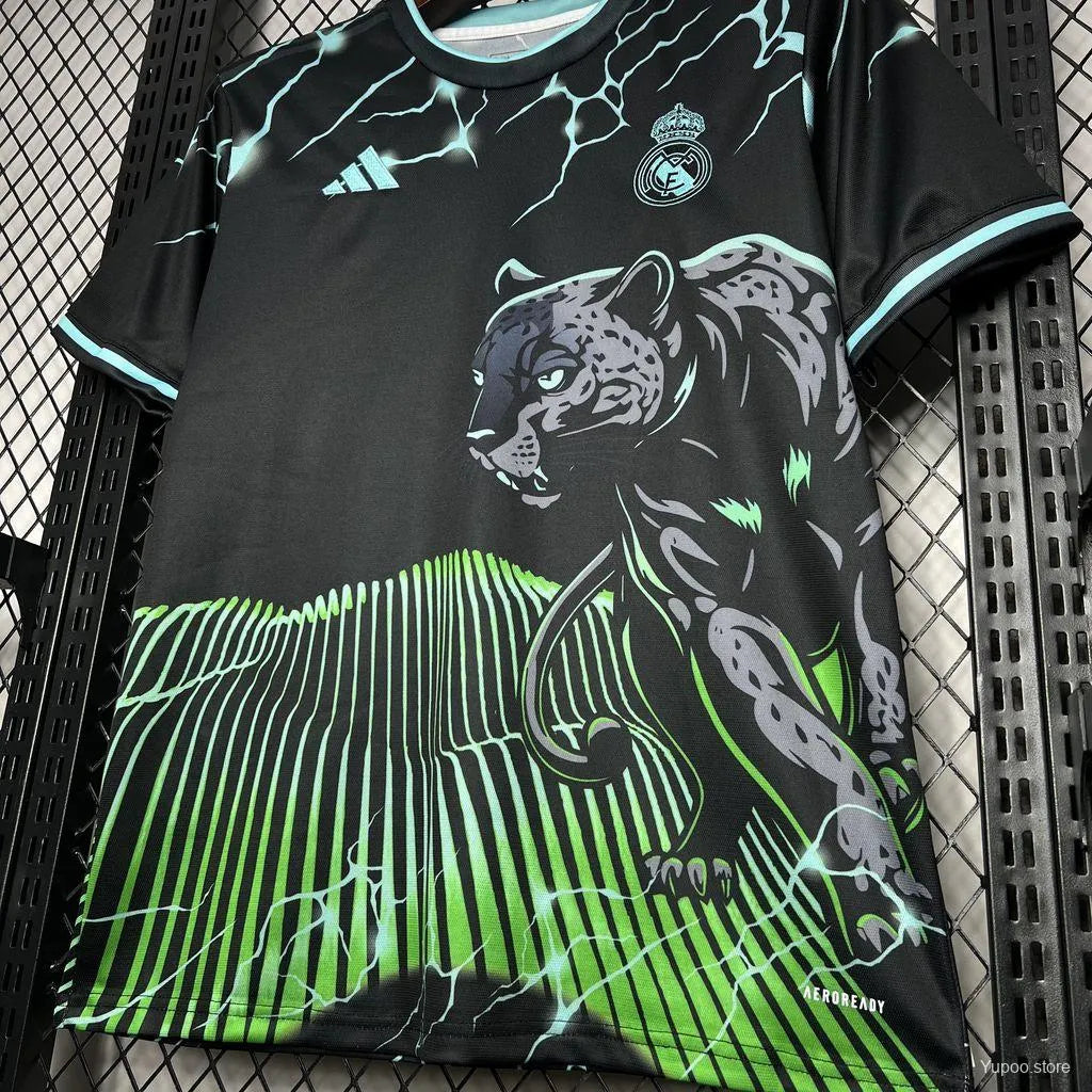 Maillot football Real Madrid Green Panther Panthère 2024/25