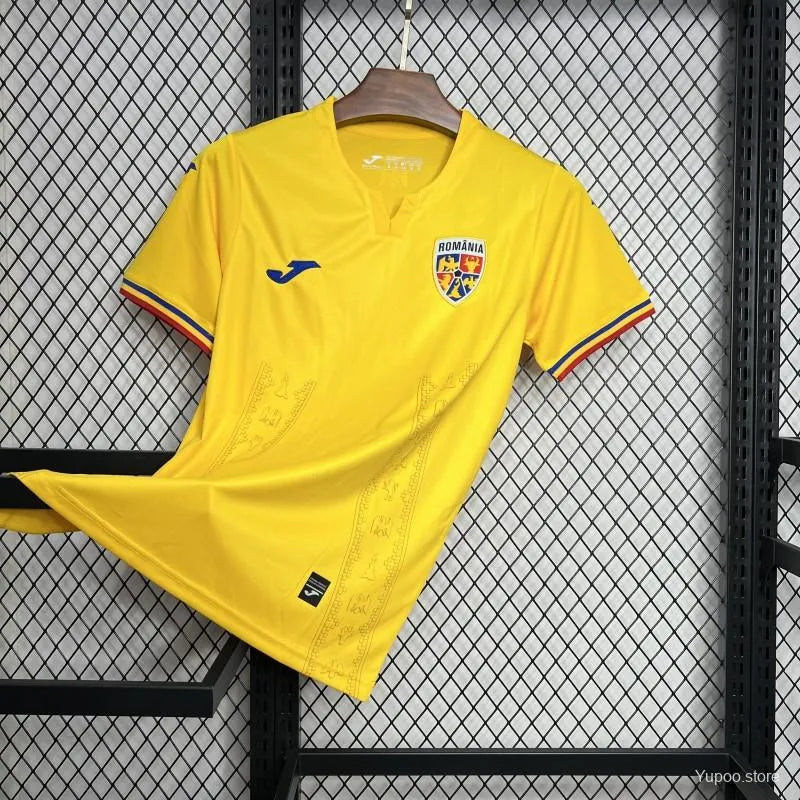 Maillot football Roumanie Romania jaune 2024/25