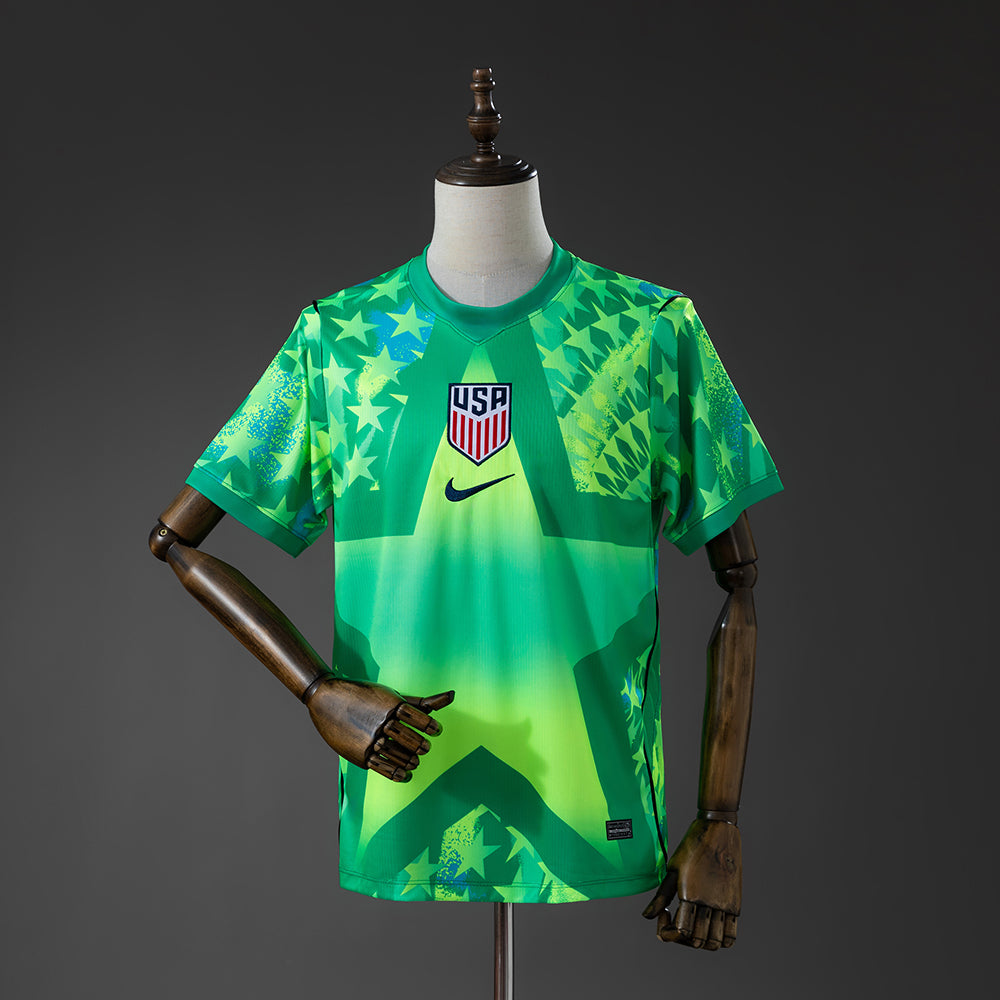 Maillot football USA gardien vert 2026