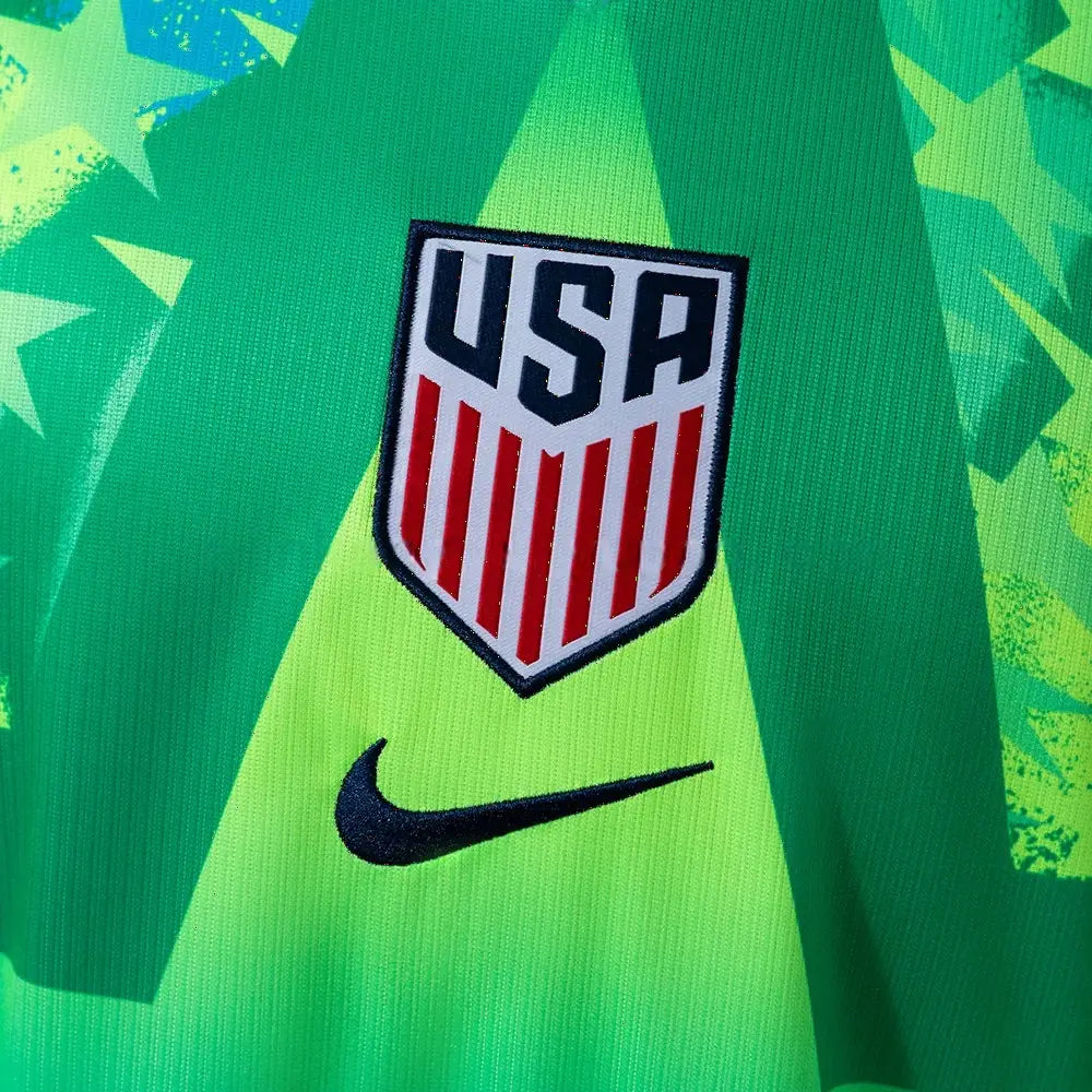 Maillot football USA gardien vert 2026