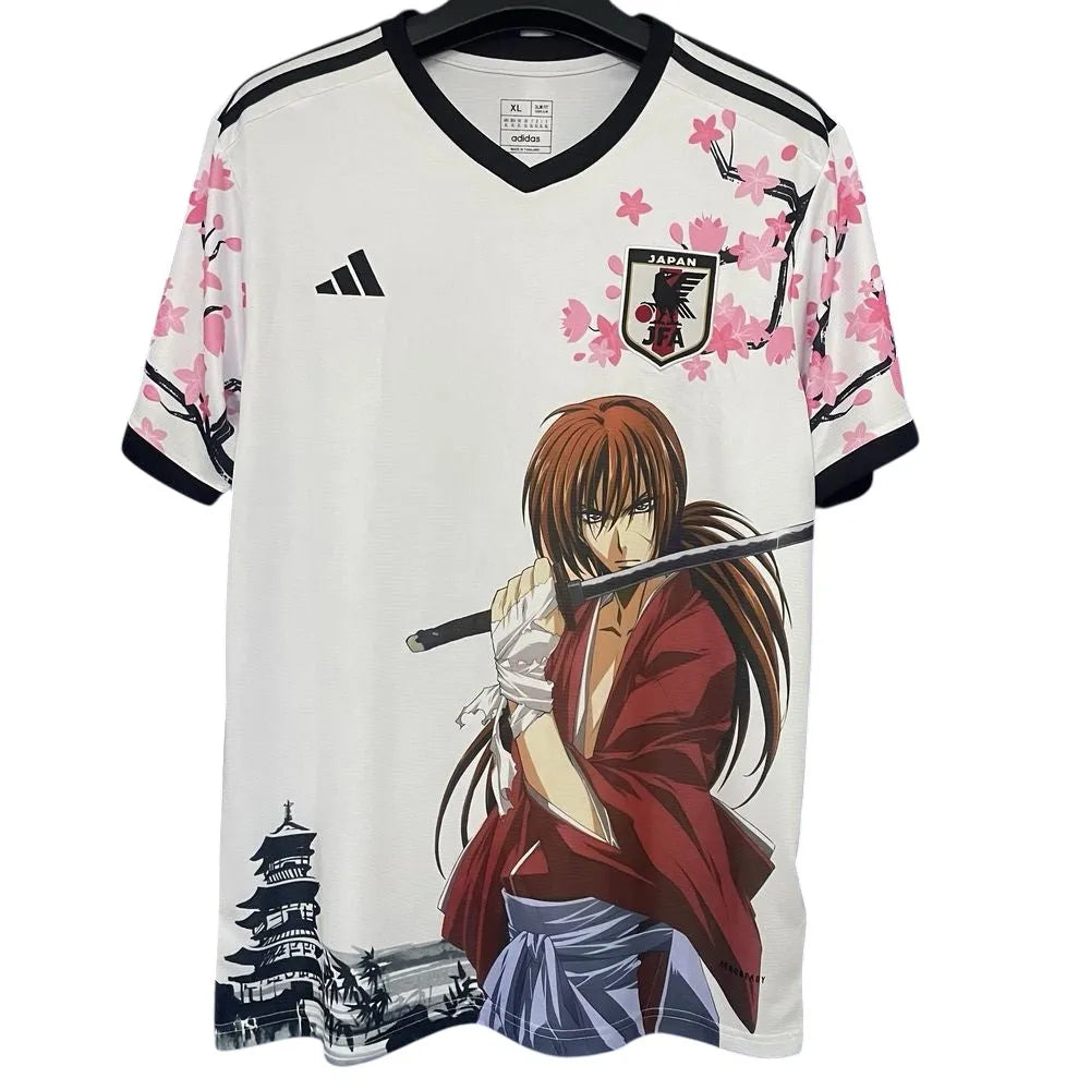 Maillot Japon Adidas Sakura Samouraï Manga – JFA – Football – Blanc & Rose