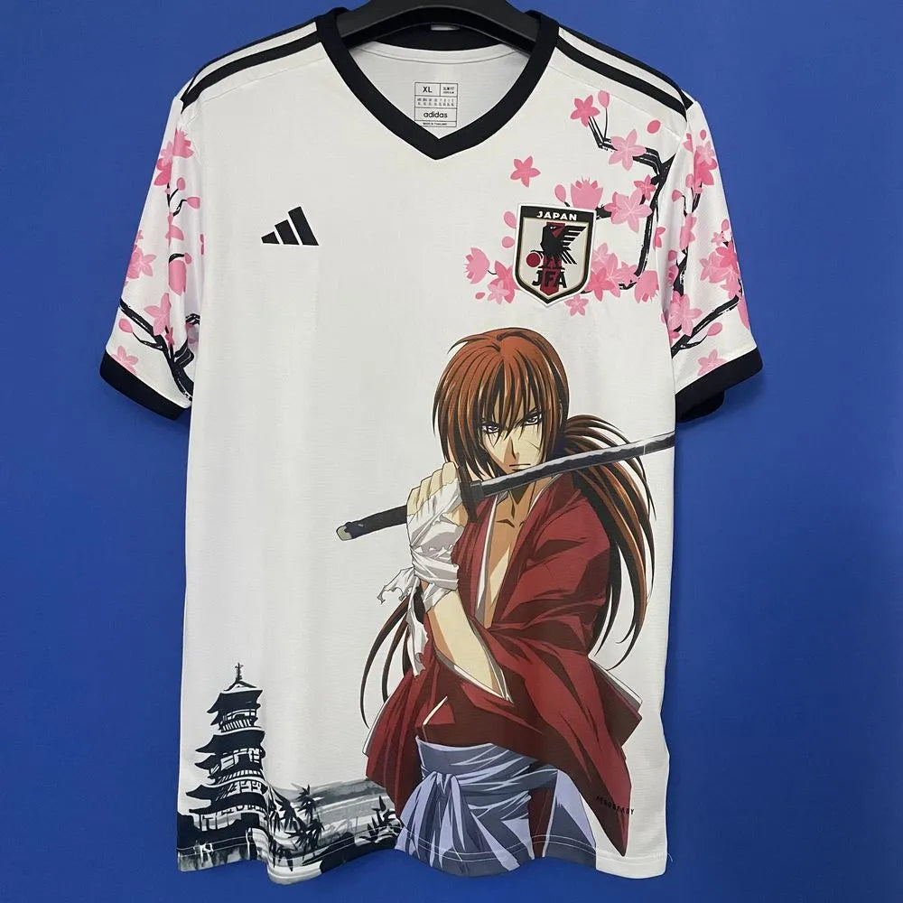 Maillot Japon Adidas Sakura Samouraï Manga – JFA – Football – Blanc & Rose