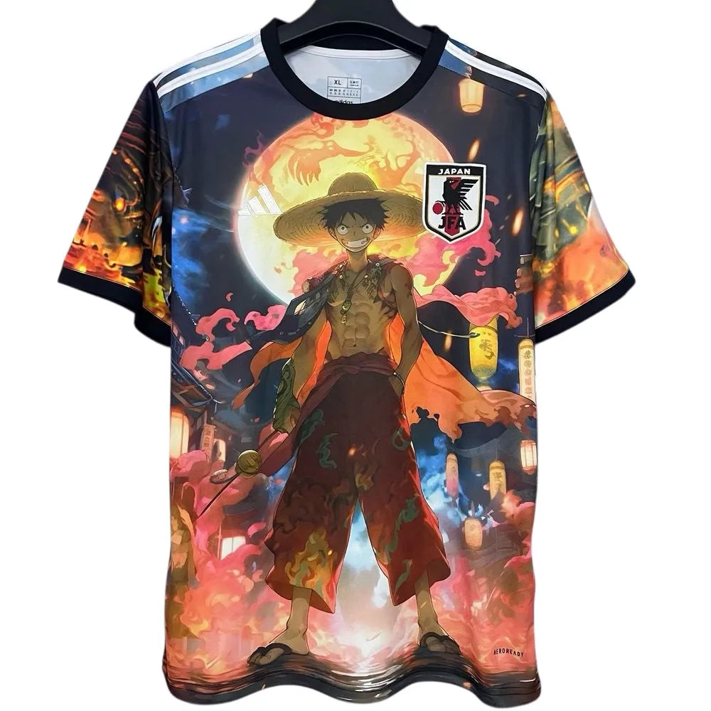 Maillot Japon One Piece – Édition Luffy | Design Manga Football