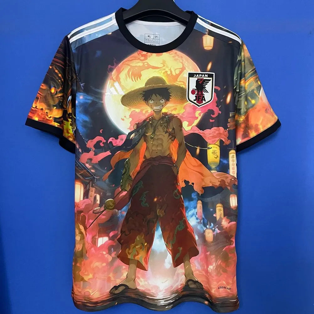 Maillot Japon One Piece – Édition Luffy | Design Manga Football