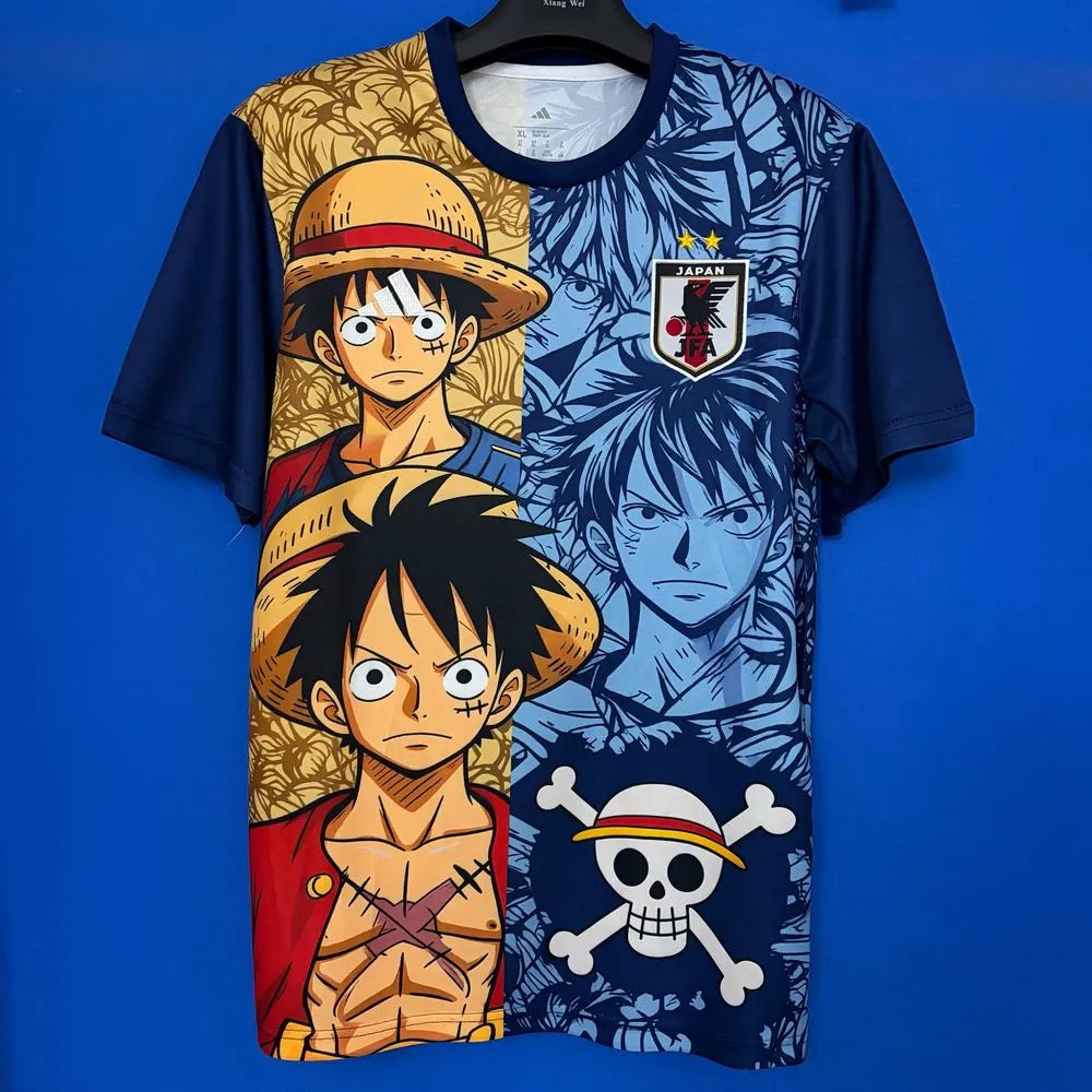 Maillot Japon One Piece – Édition Luffy | Design Manga Football