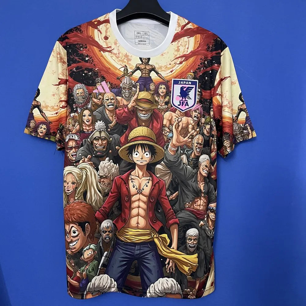 Maillot Japon One Piece – Édition Luffy | Design Manga Football