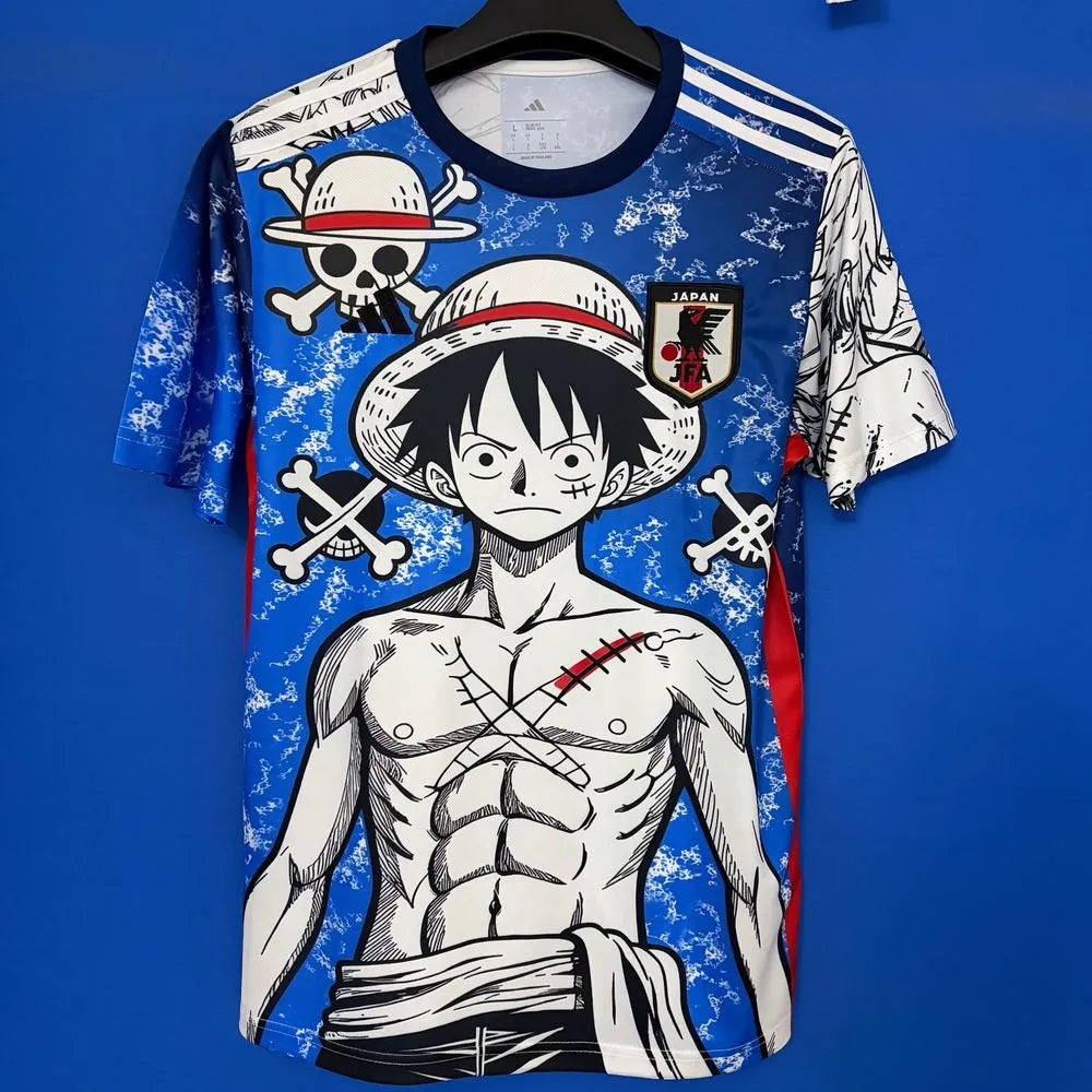 Maillot Japon One Piece – Édition Luffy | Design Manga Football