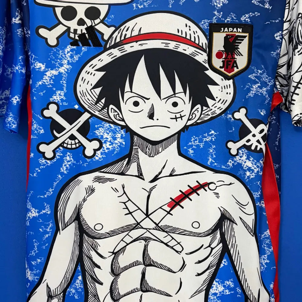 Maillot Japon One Piece – Édition Luffy | Design Manga Football
