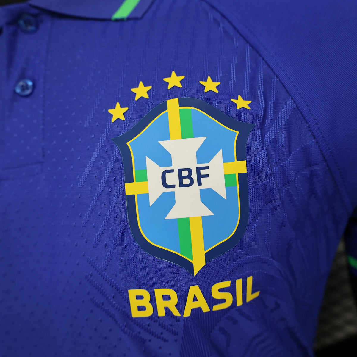 Maillot Polo Brésil Brazil Bleu/Blue Player Version 2025/26