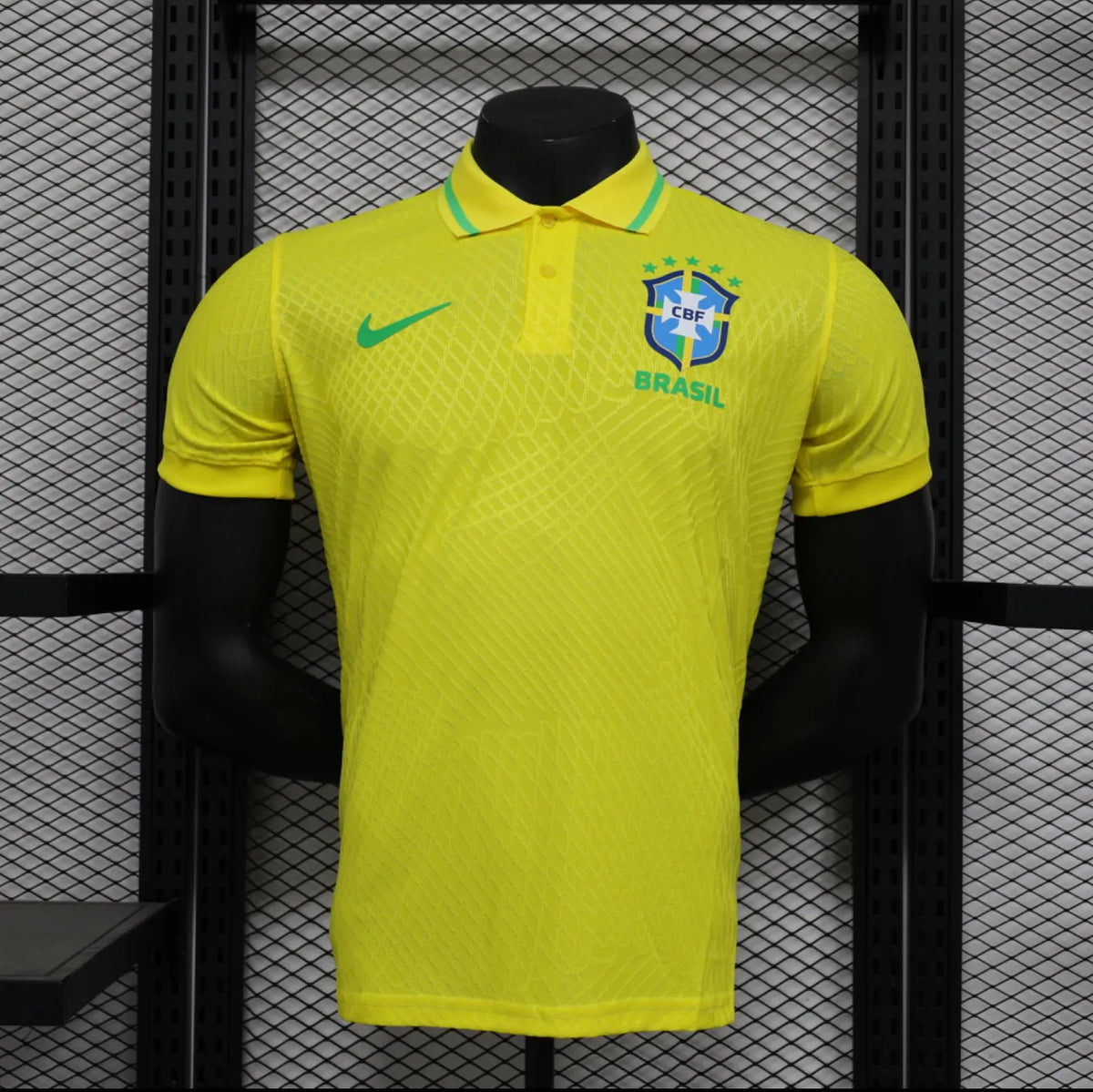 Maillot Polo Brésil Brazil Yellow Jaune Player Version 2024/25