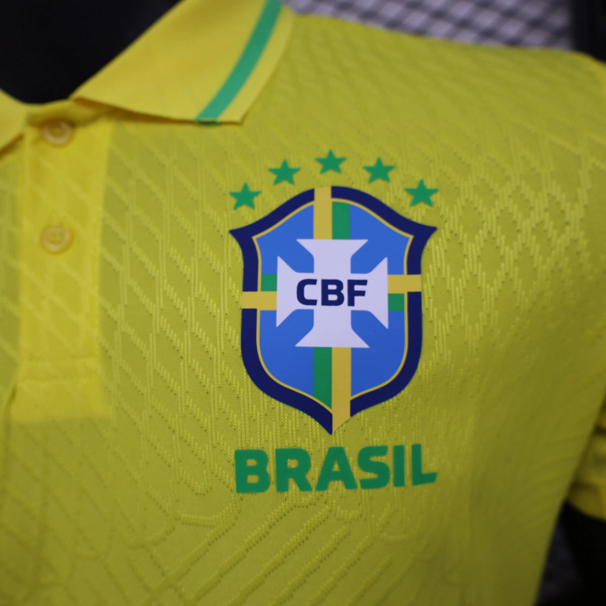 Maillot Polo Brésil Brazil Yellow Jaune Player Version 2024/25