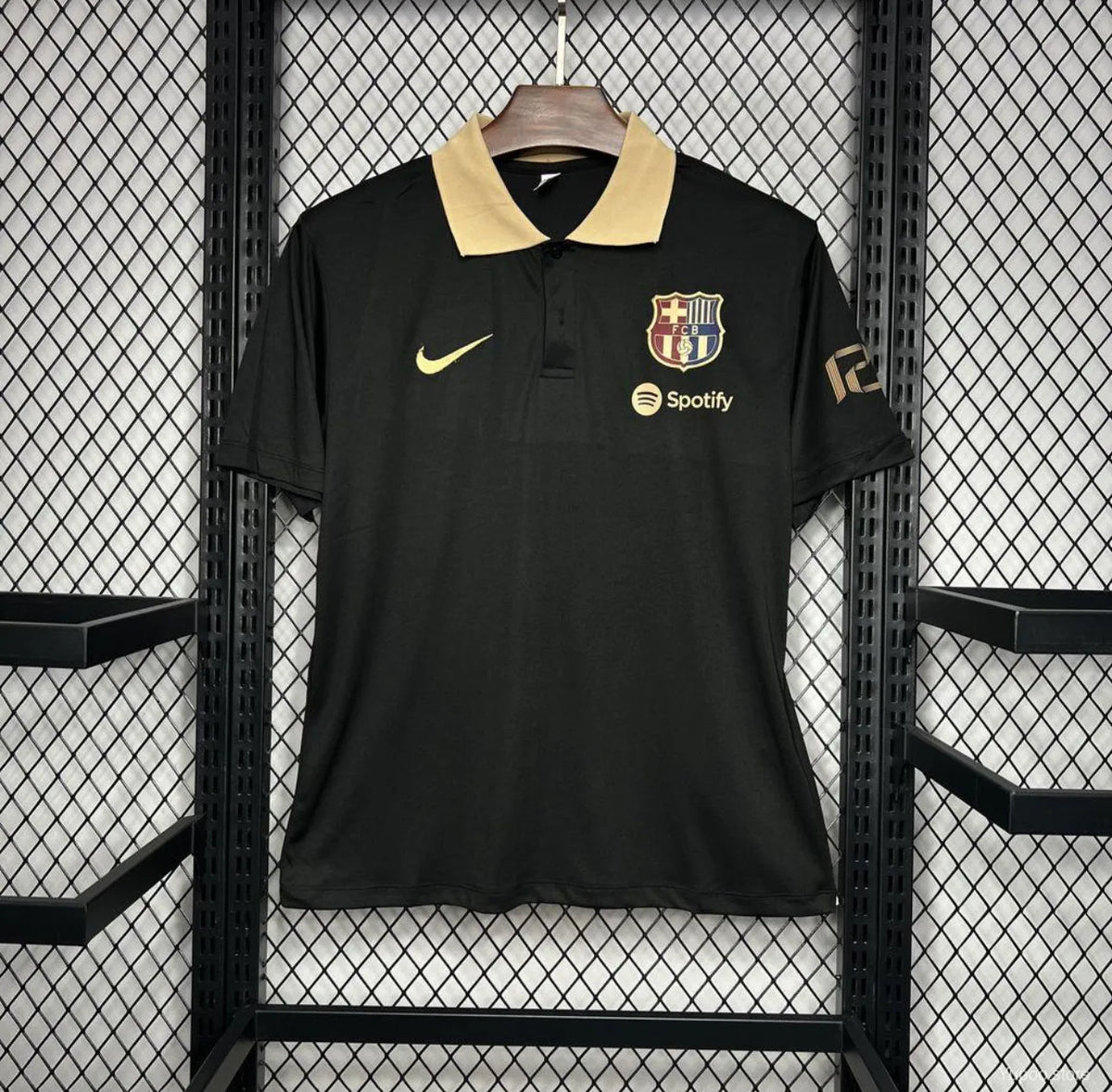 Maillot polo football FC Barcelone Barcelona Black 2024/25