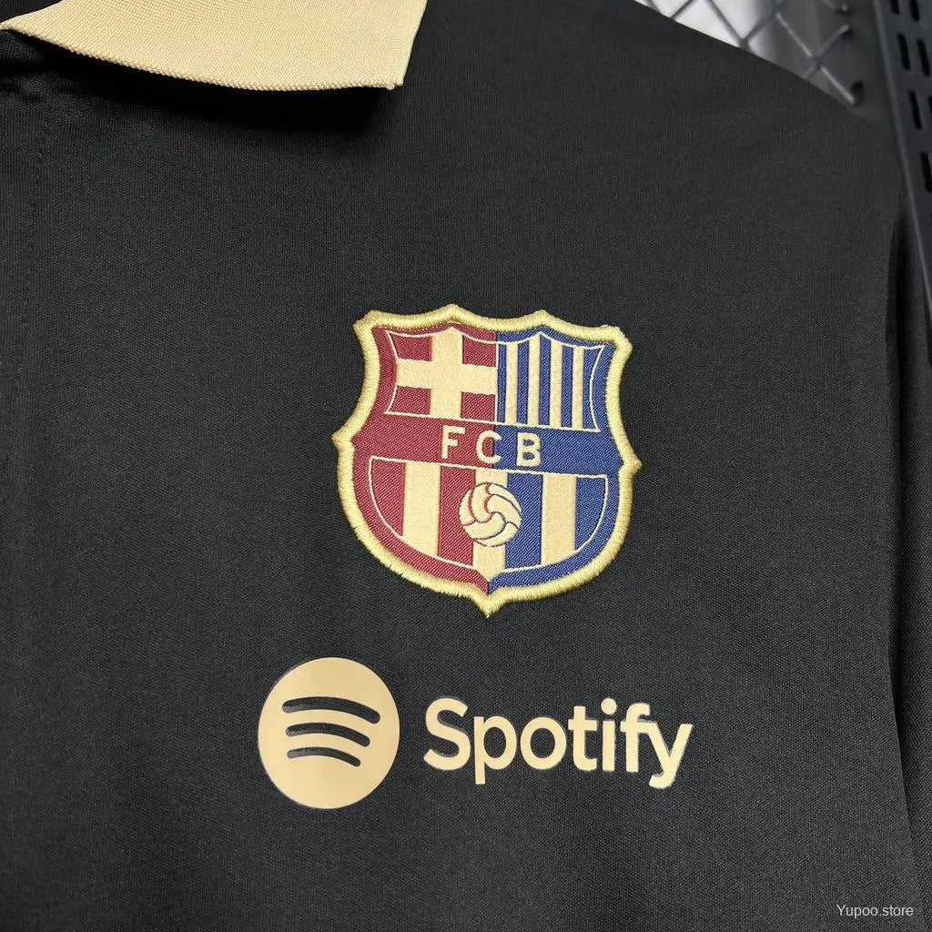 Maillot polo football FC Barcelone Barcelona Black 2024/25