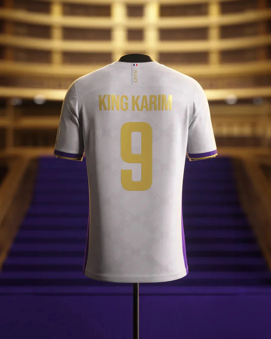 Maillot Real Madrid Comma football Karim Benzema * Player Version KING KARIM #9