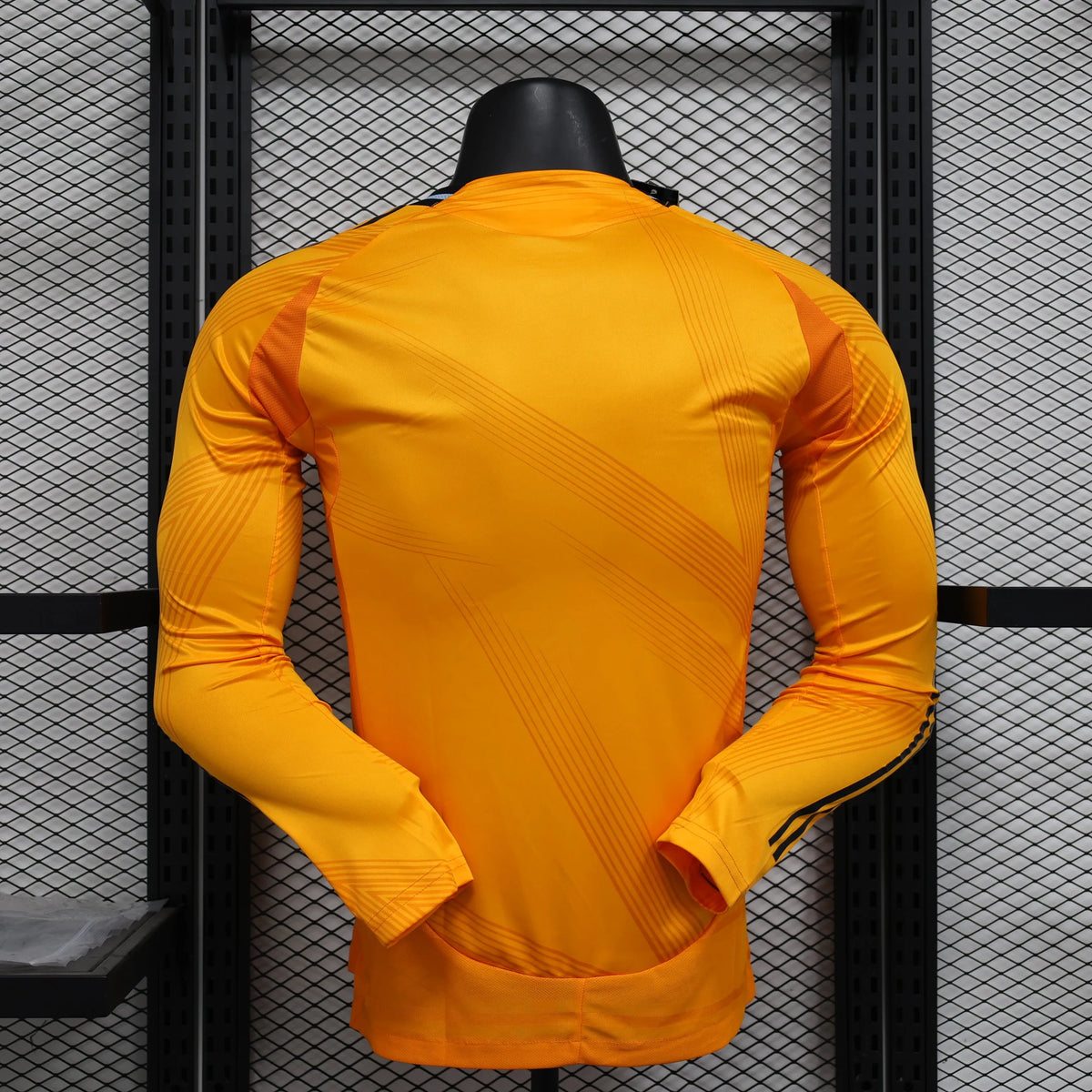 Maillot Real Madrid extérieur orange Player Version LS manches longues 2024/25