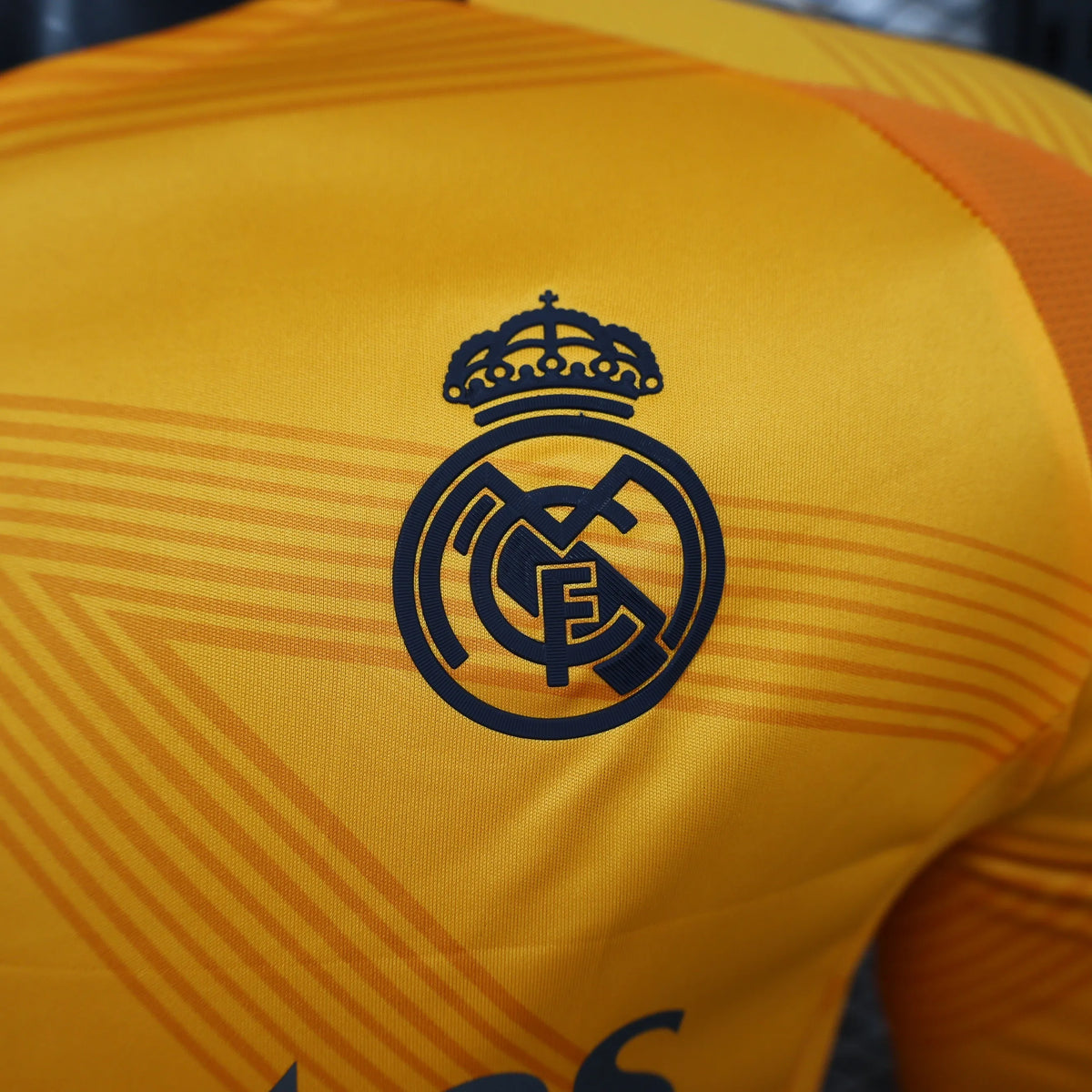 Maillot Real Madrid extérieur orange Player Version LS manches longues 2024/25