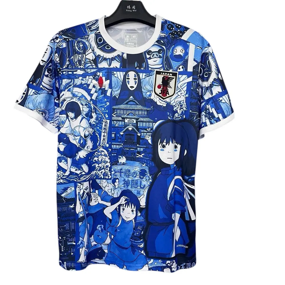 Maillot T-shirt Japon x Le Voyage de Chihiro – Spirited Away – Design Bleu
