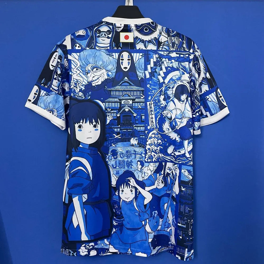 Maillot T-shirt Japon x Le Voyage de Chihiro – Spirited Away – Design Bleu