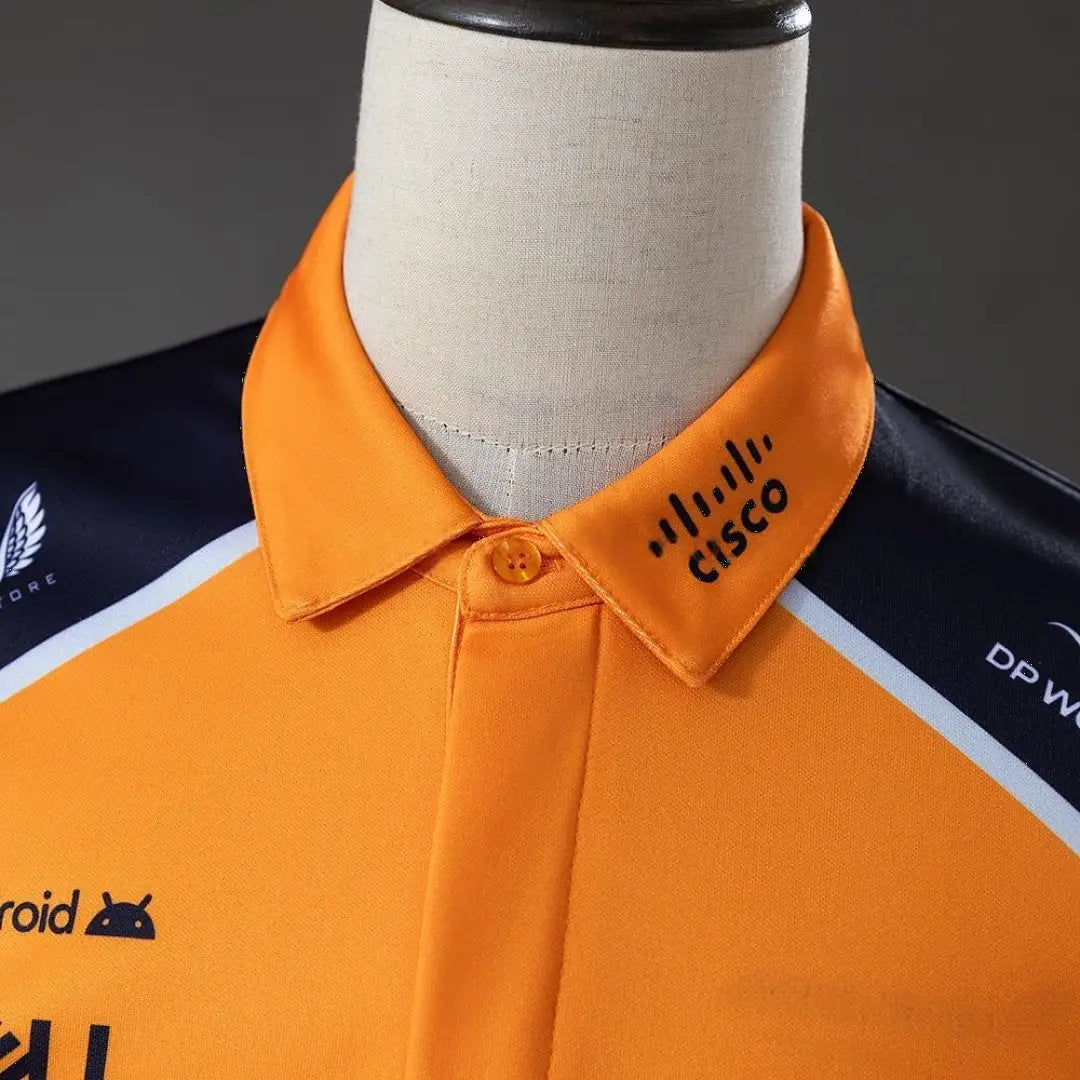 Polo Équipe Formula 1 2025 Orange et Noir