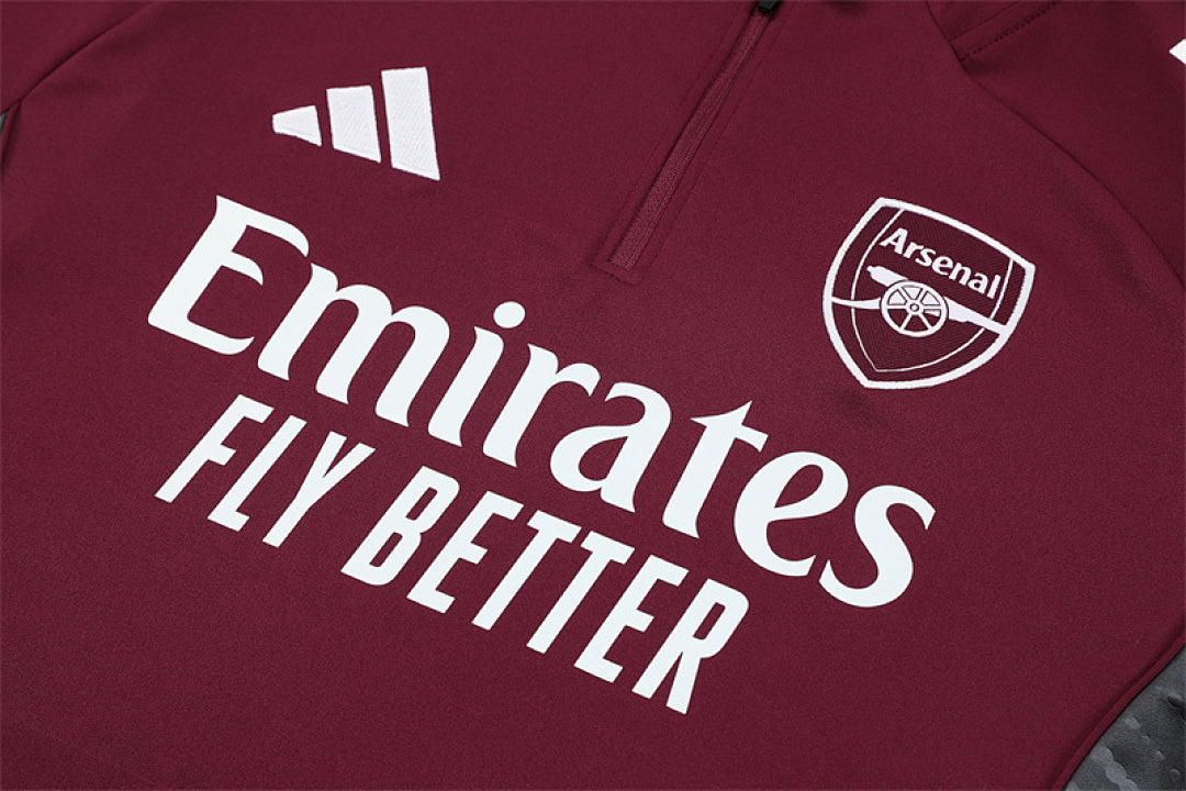 Survêtement Ensemble Jogging Arsenal 2025/26 Rouge - Adulte
