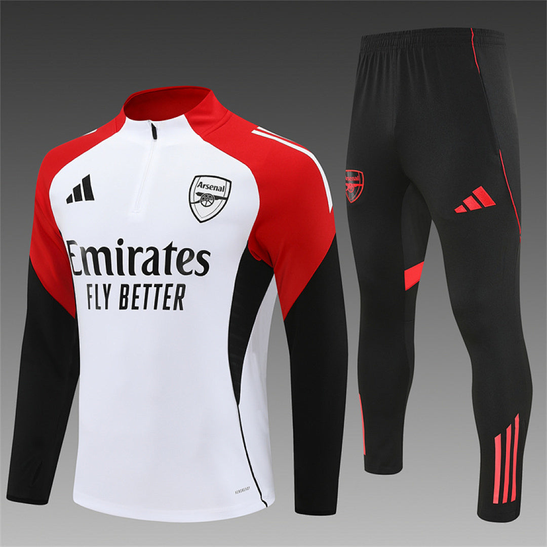 Survêtement ensemble jogging Arsenal Blanc 2025/26 - Adulte