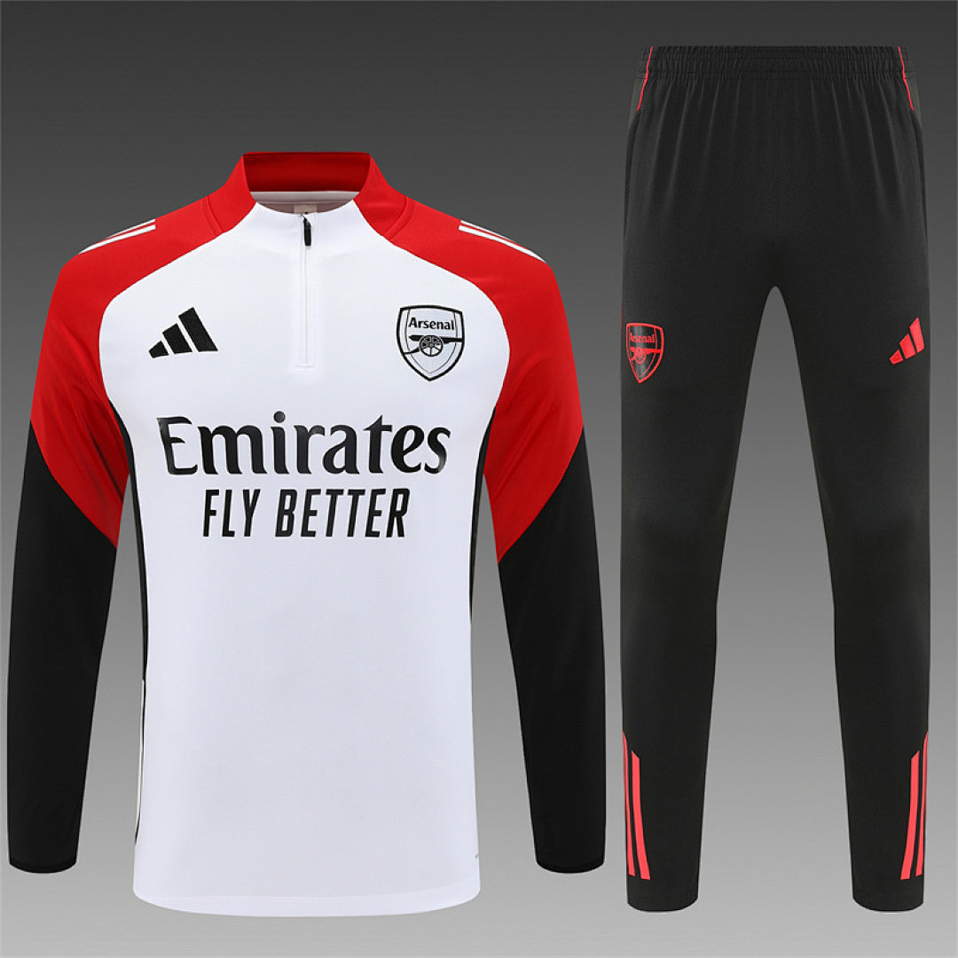 Survêtement ensemble jogging Arsenal Blanc 2025/26 - Adulte