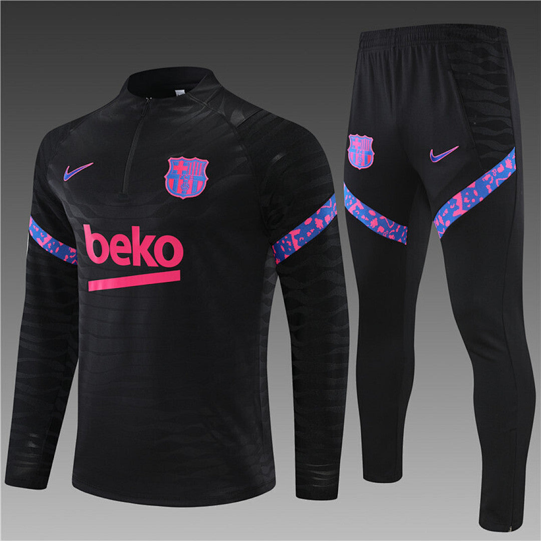 Survêtement Ensemble Jogging Barcelone 2021/22 Noir - Adulte