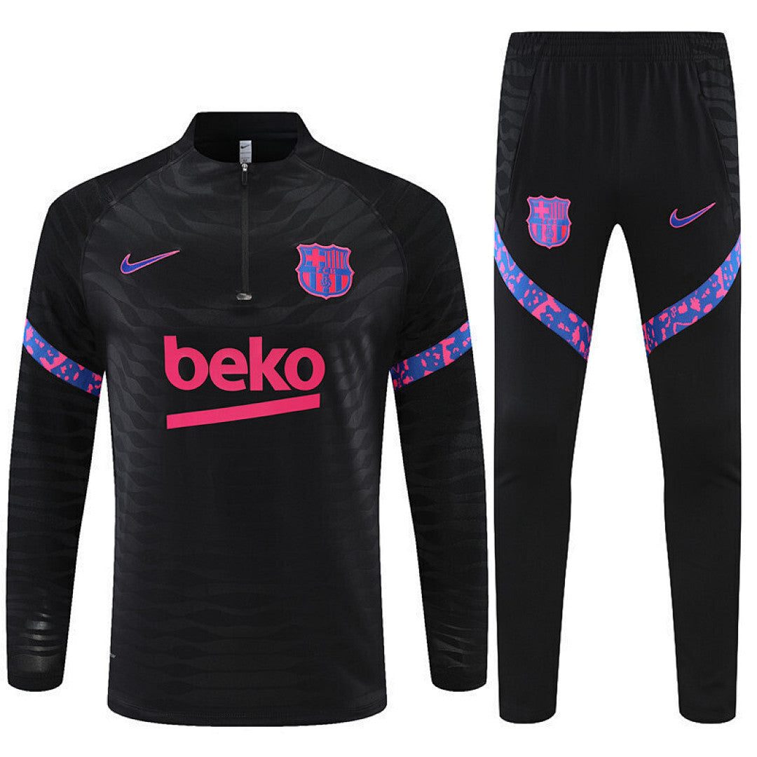 Survêtement Ensemble Jogging Barcelone 2021/22 Noir - Adulte