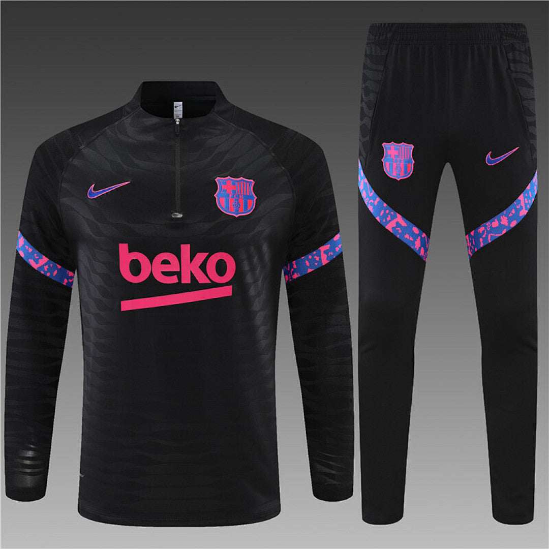 Survêtement Ensemble Jogging Barcelone 2021/22 Noir - Adulte