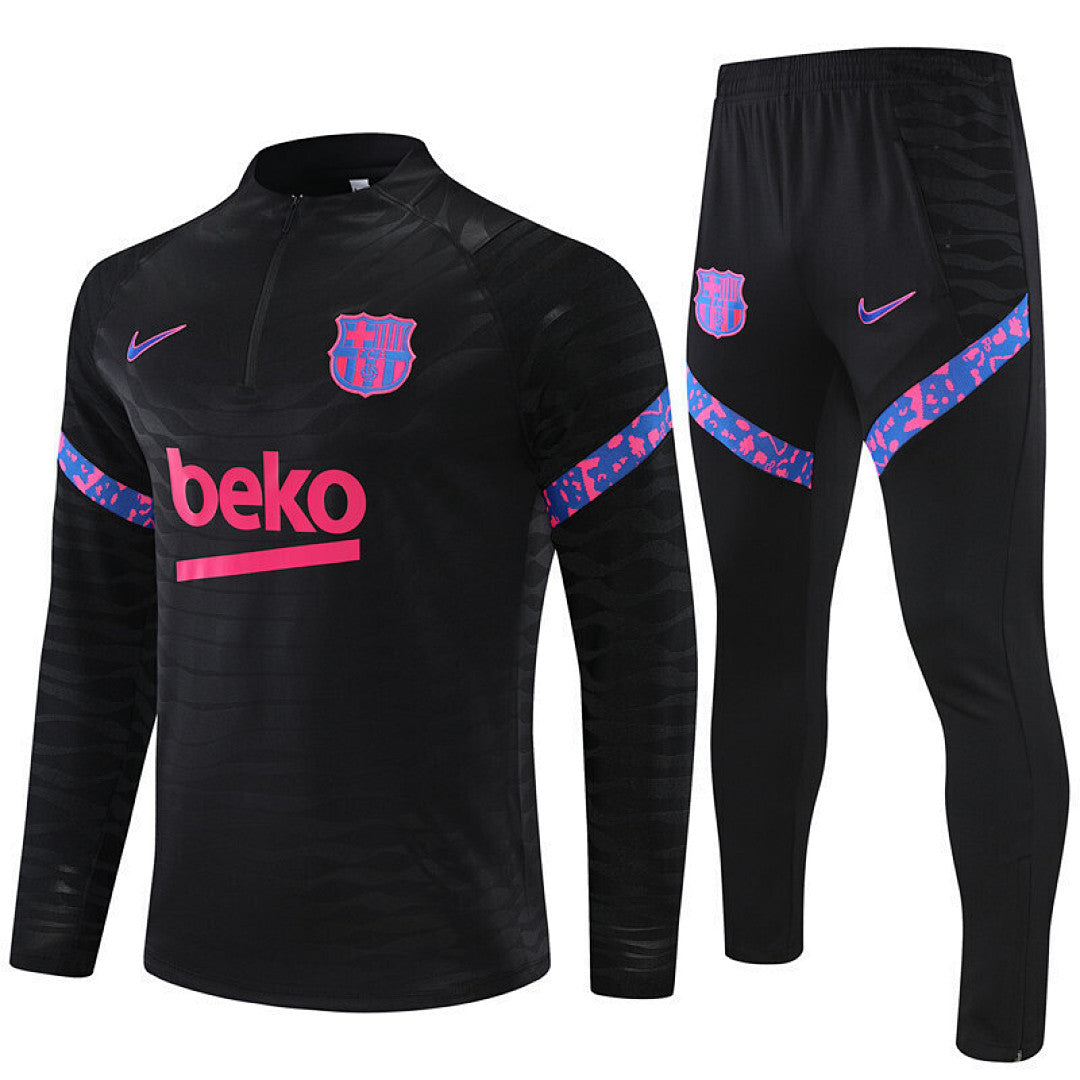 Survêtement Ensemble Jogging Barcelone 2021/22 Noir - Adulte