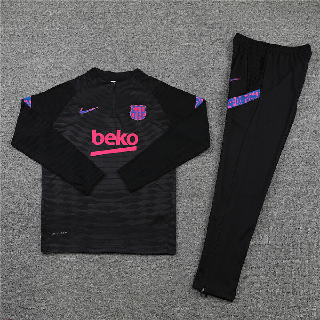 Survêtement Ensemble Jogging Barcelone 2021/22 Noir - Adulte