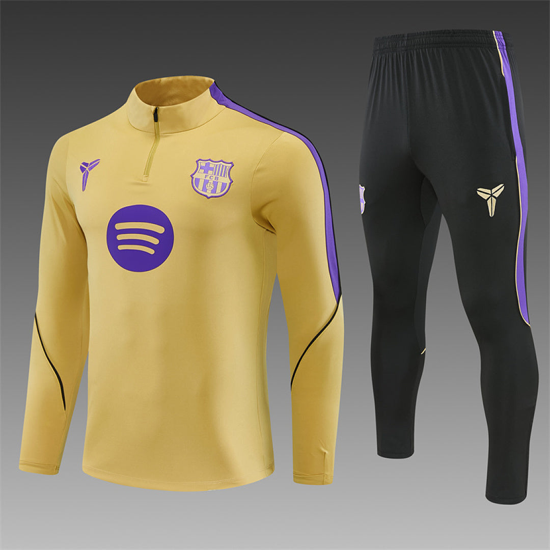 Survêtement Ensemble Jogging Barcelone Barça Doré 2026/27 - Adult/ Enfant