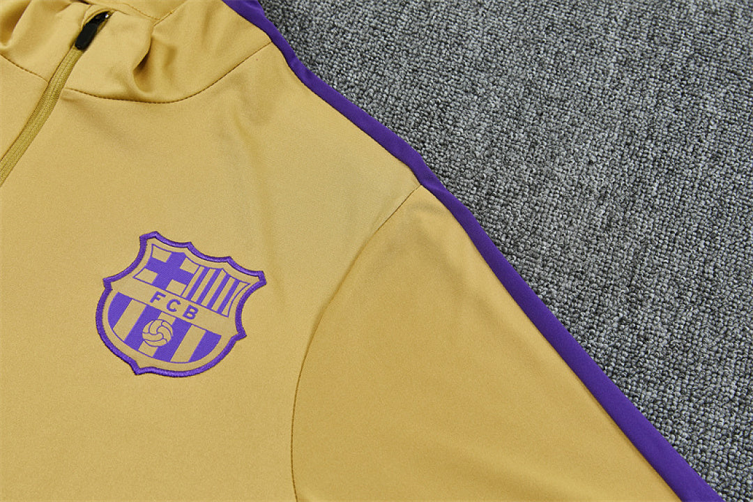 Survêtement Ensemble Jogging Barcelone Barça Doré 2026/27 - Adult/ Enfant