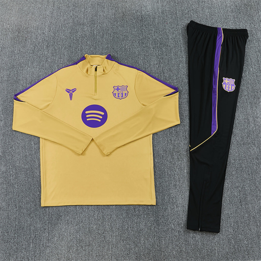 Survêtement Ensemble Jogging Barcelone Barça Doré 2026/27 - Adult/ Enfant