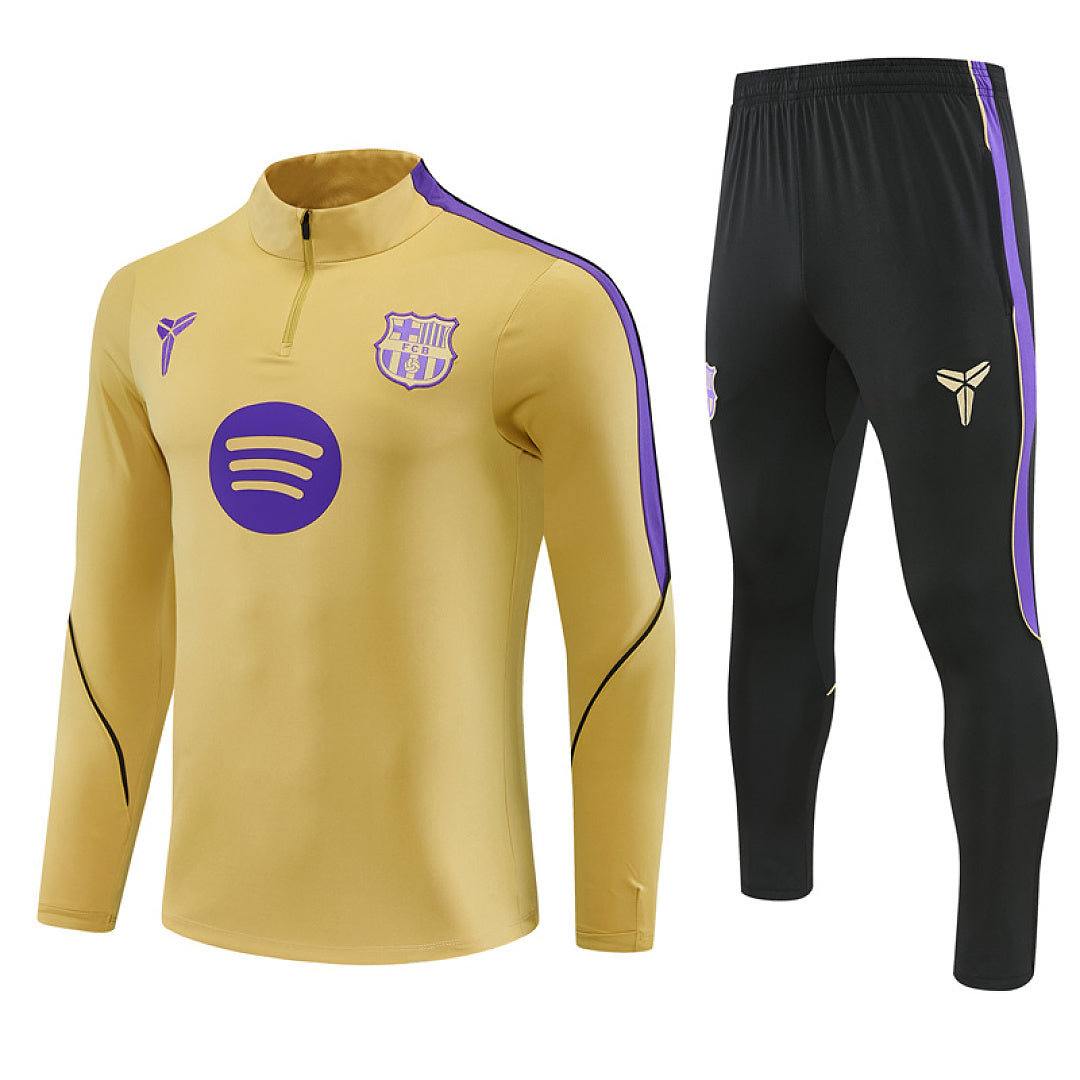 Survêtement Ensemble Jogging Barcelone Barça Doré 2026/27 - Adult/ Enfant