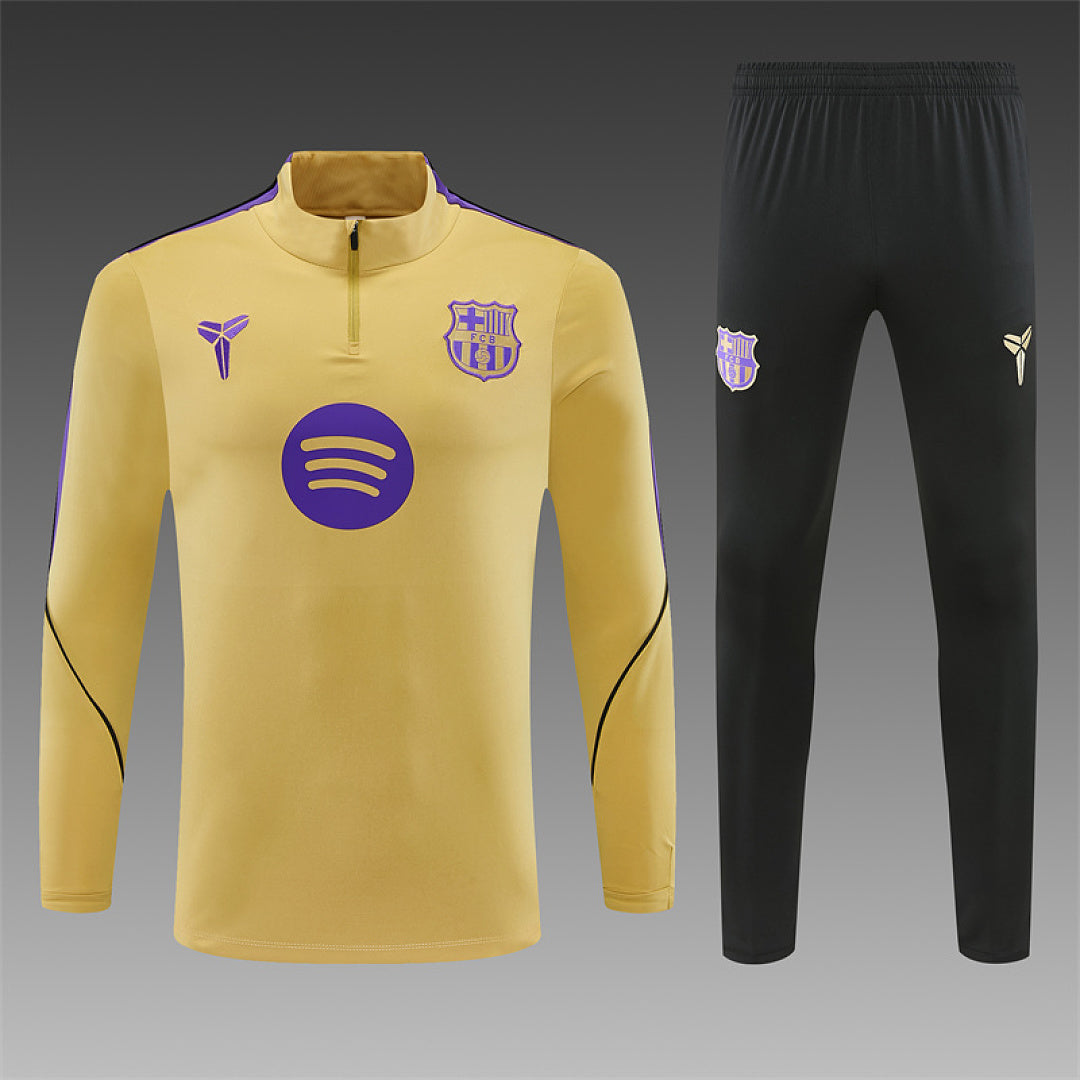 Survêtement Ensemble Jogging Barcelone Barça Doré 2026/27 - Adult/ Enfant